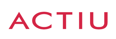 Actiu brand logo displayed in bold red capital letters on a clean white background.