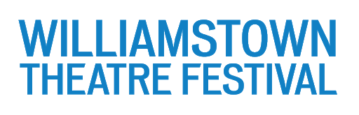 A simple blue and white text banner displaying 'Williamstown Theatre Festival' against a plain background.