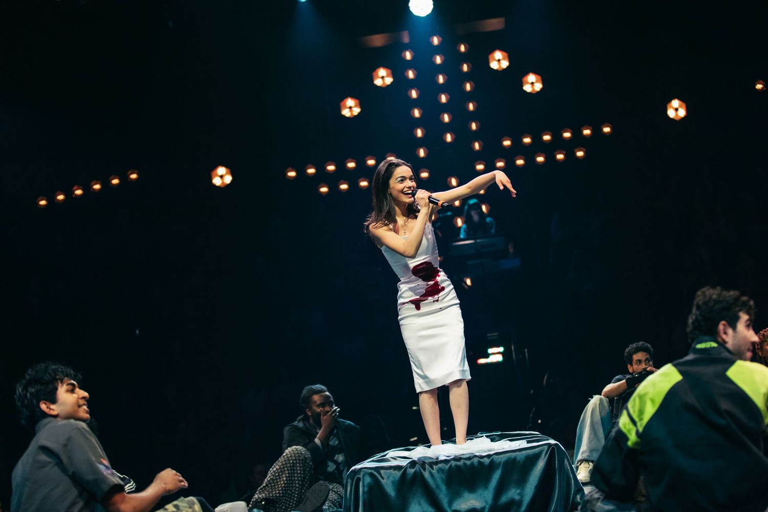 Rachel Zegler performs in Romeo and Juliet on Broadway