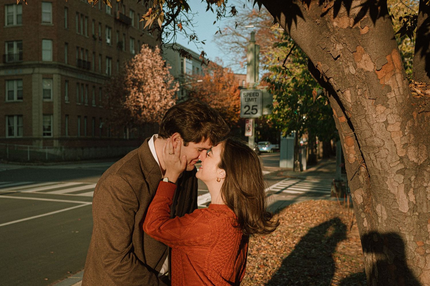 Couple embracing in Dupont