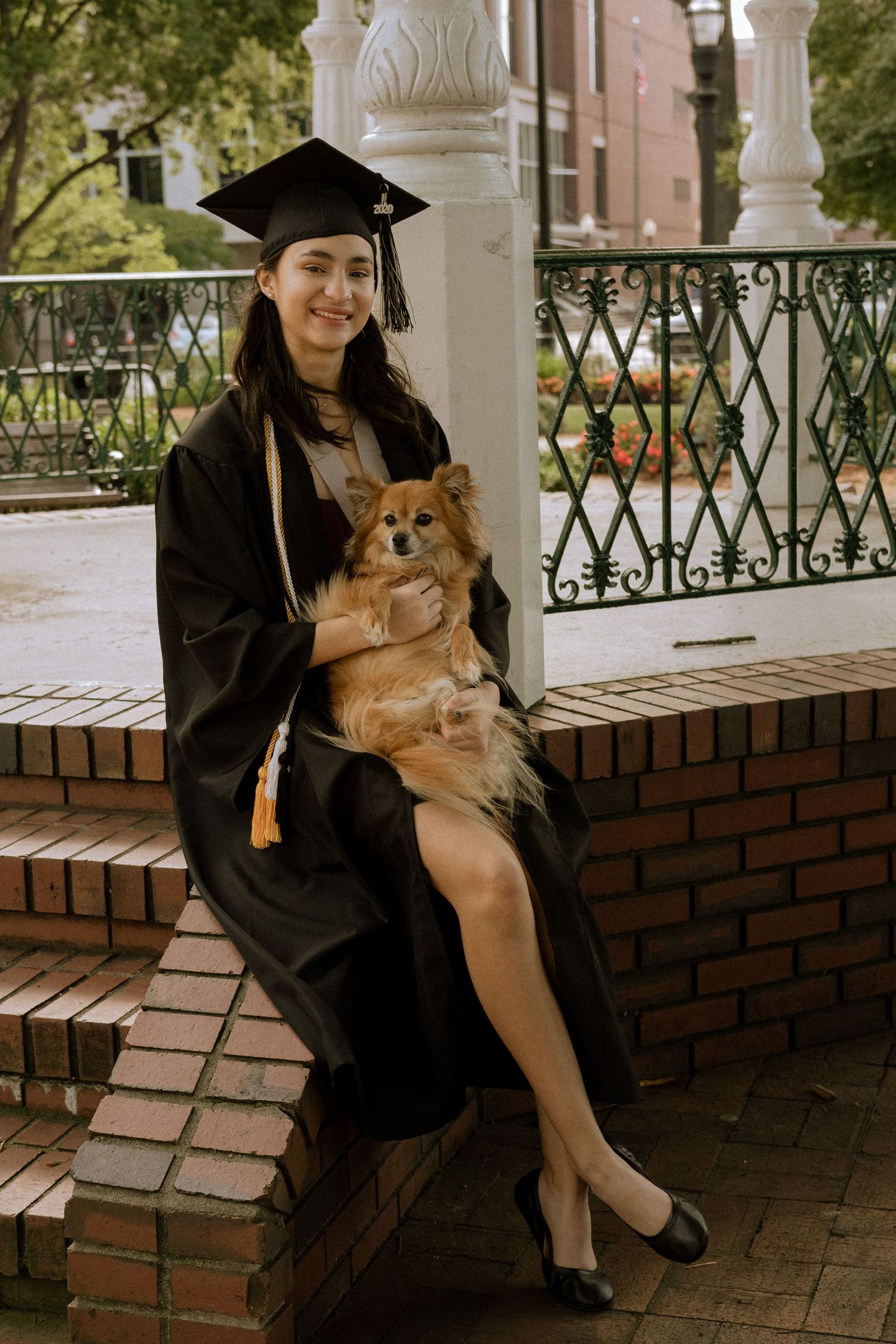 Photo of a high school graduate at Marietta Square