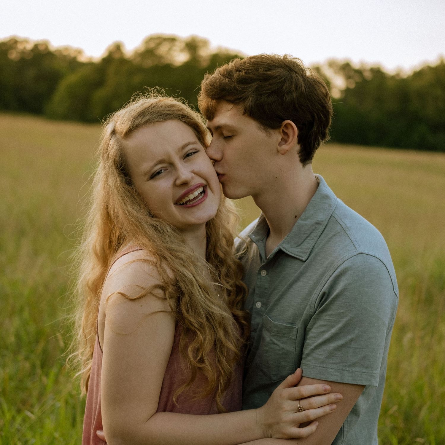 Photo of a couple at golden hour in Georgia