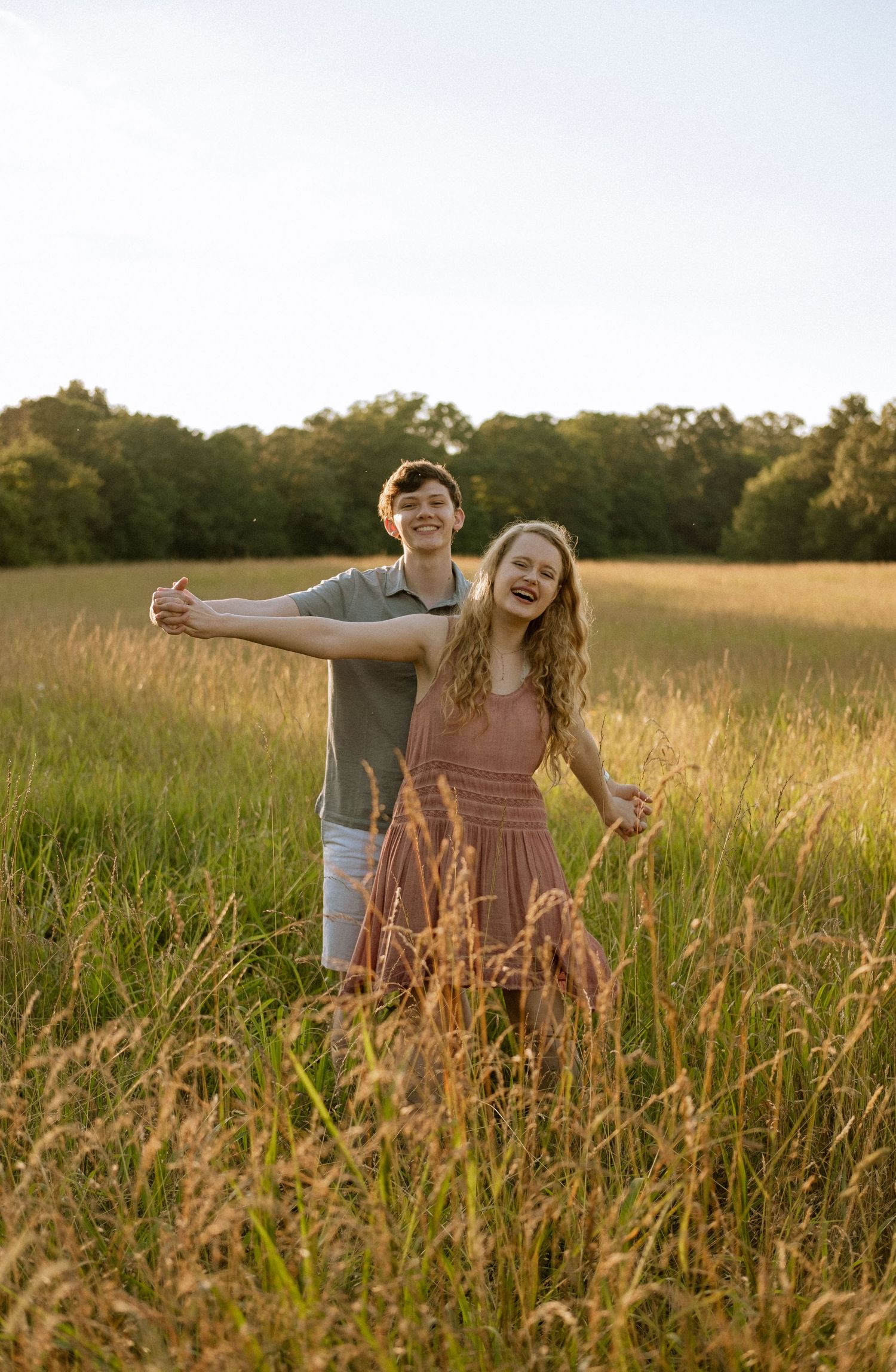 Photo of a couple at golden hour in Georgia