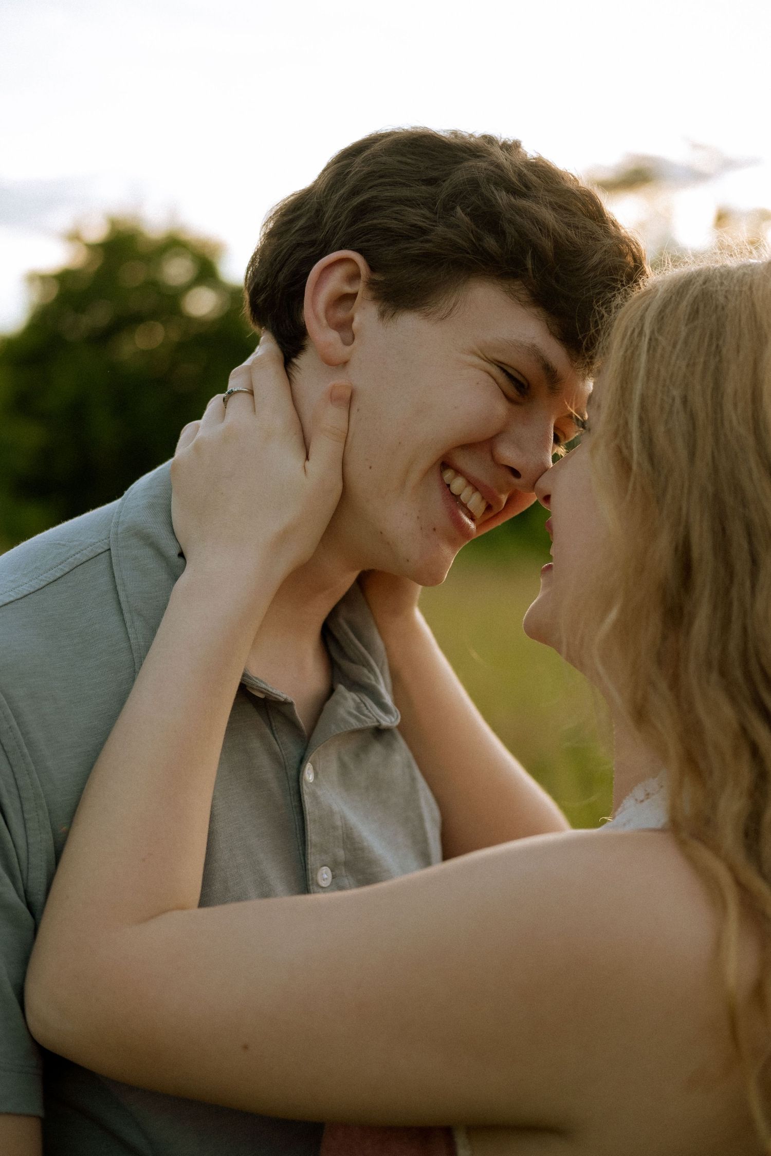 Photo of a couple at golden hour in Georgia