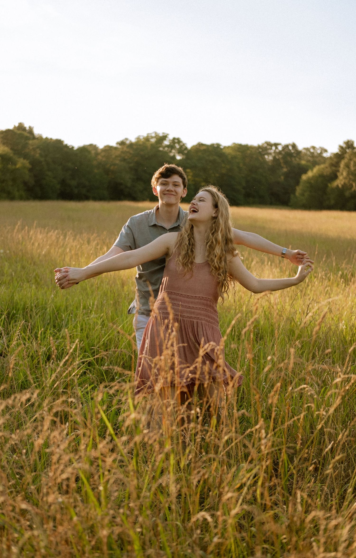 Photo of a couple at golden hour in Georgia