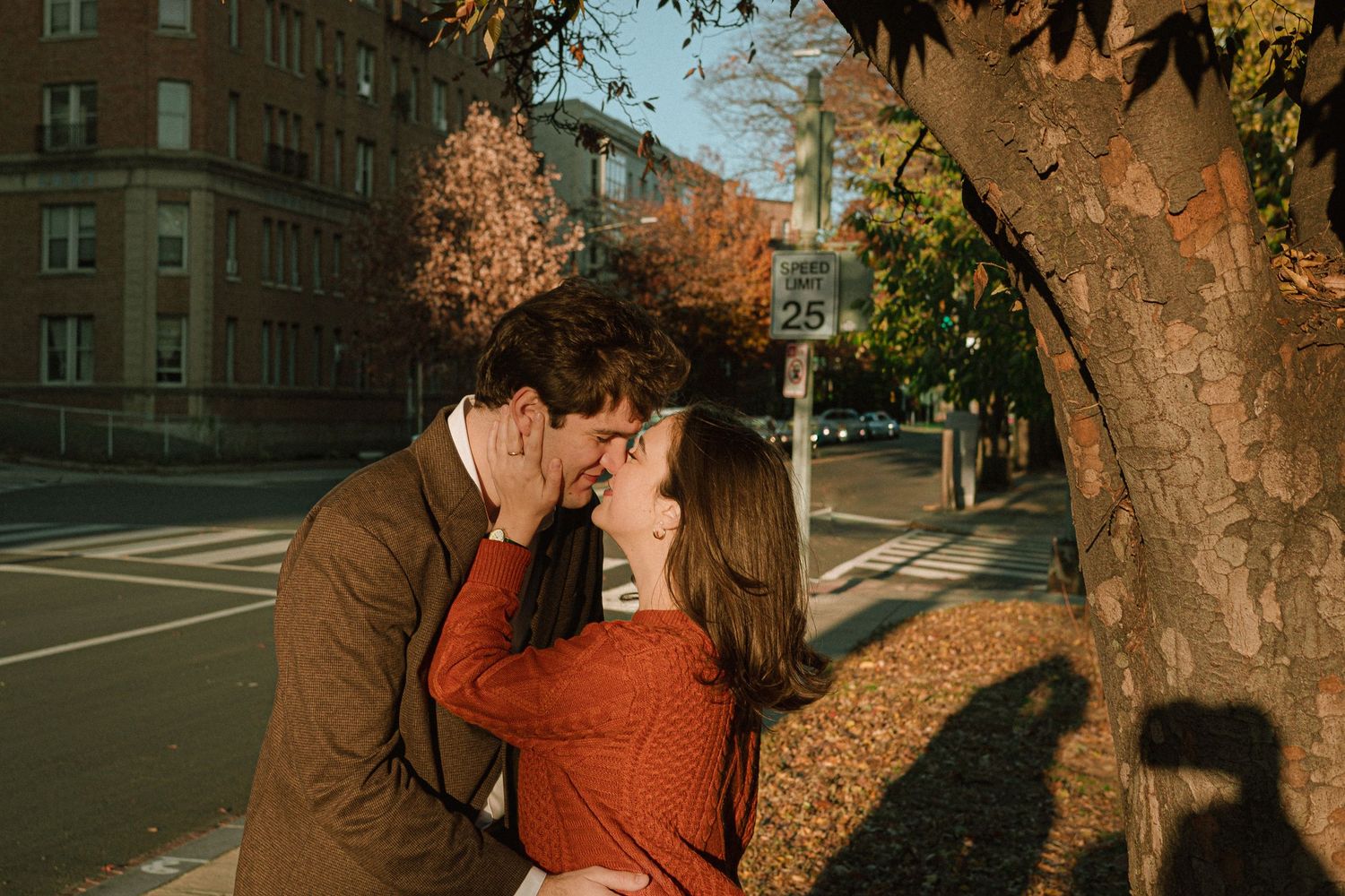 Couple embracing in Dupont