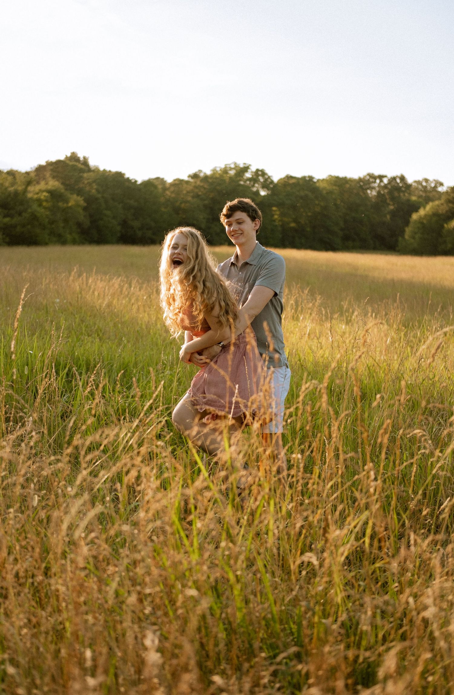 Photo of a couple at golden hour in Georgia