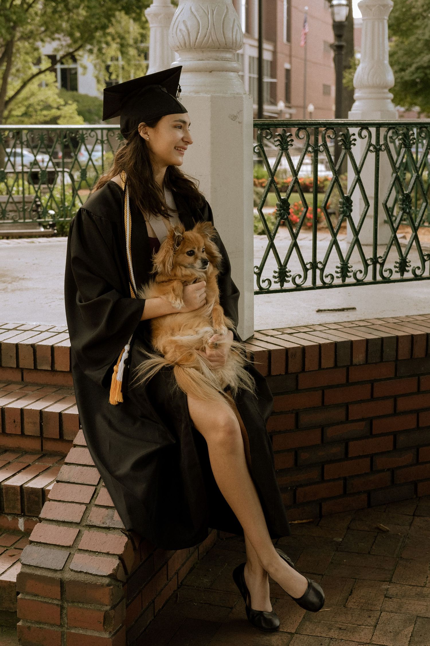 Photo of a high school graduate at Marietta Square
