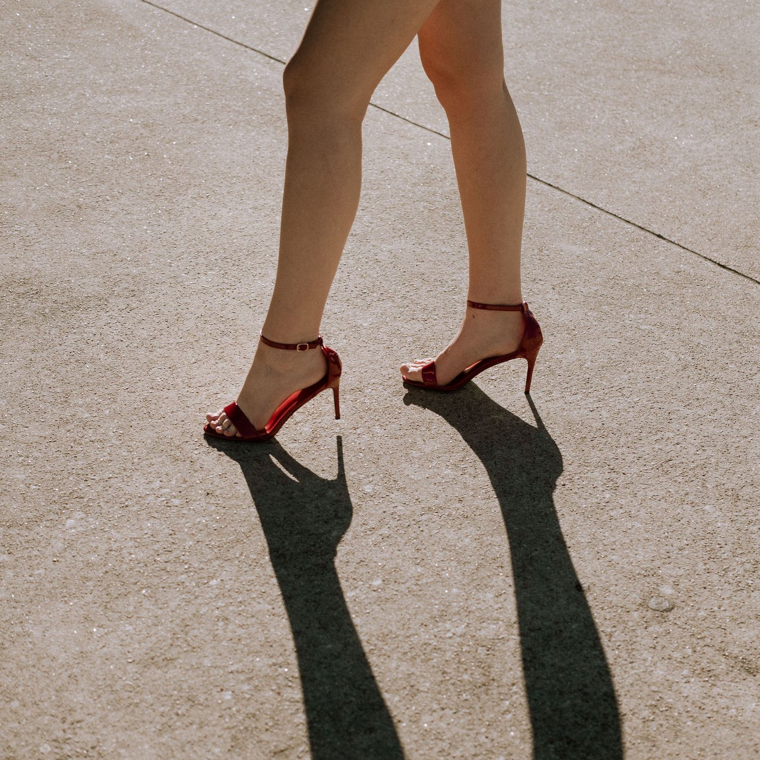 Photo of feet in high heels