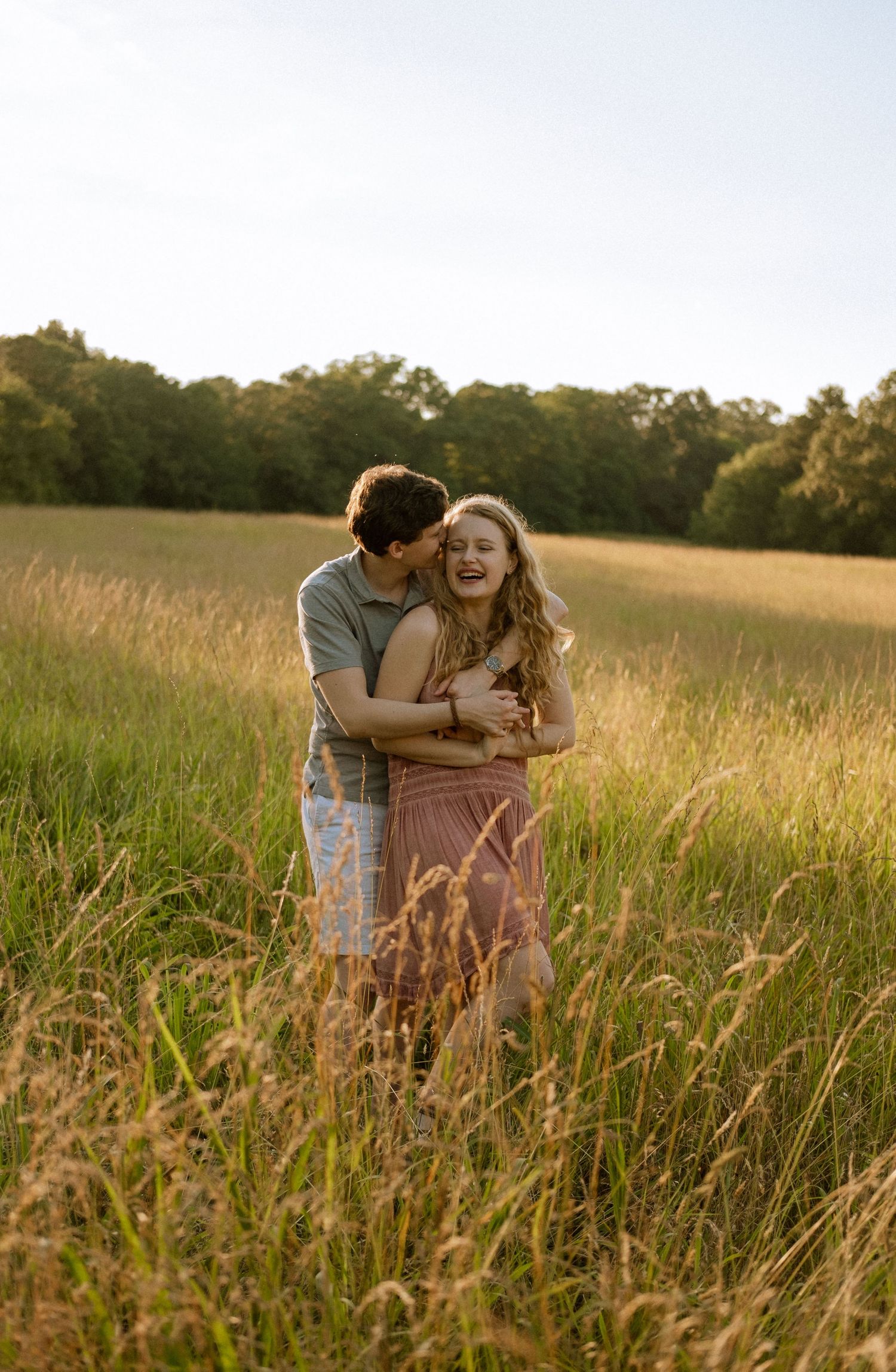 Photo of a couple at golden hour in Georgia