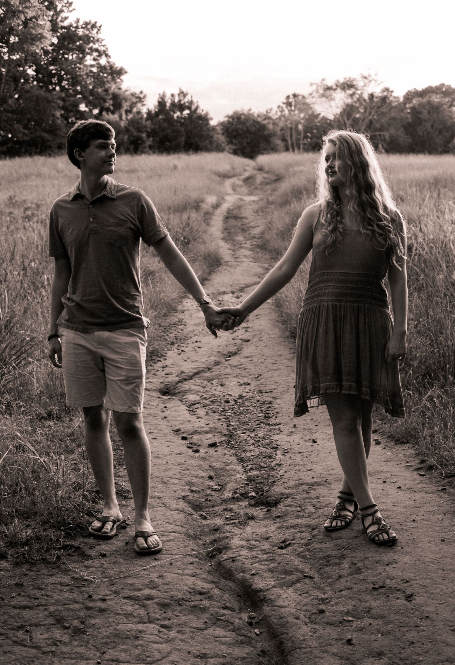 Photo of a couple at golden hour in Georgia