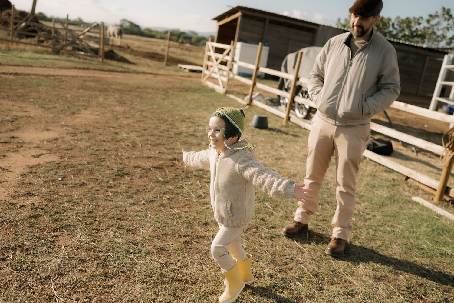 A series of action shots showing someone practicing martial arts moves outdoors on a sunny day.