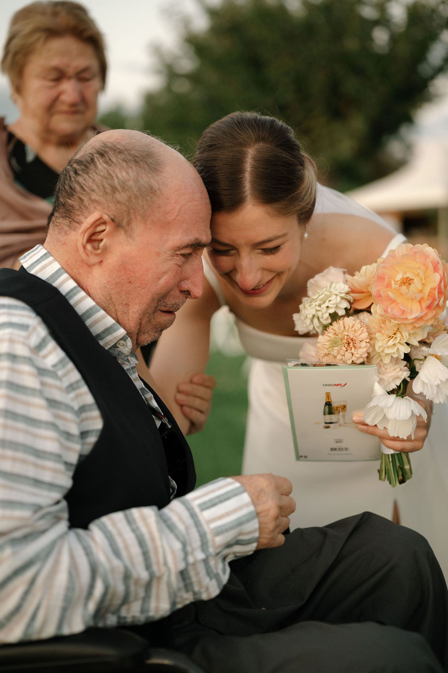 A heartwarming sequence shows a couple sharing a playful moment while cutting their wedding cake together.