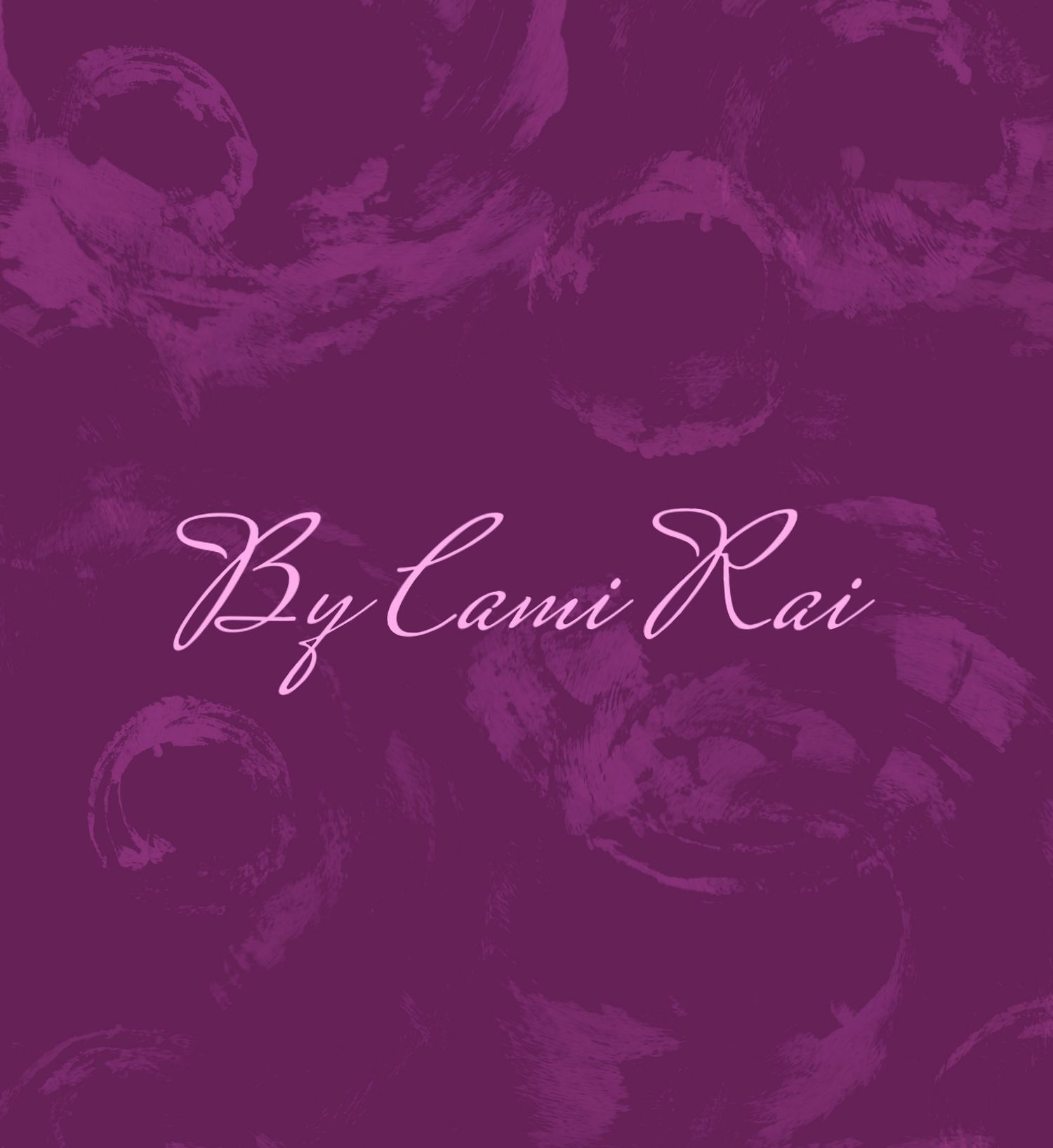 brand name, By Cami Rai, purple background