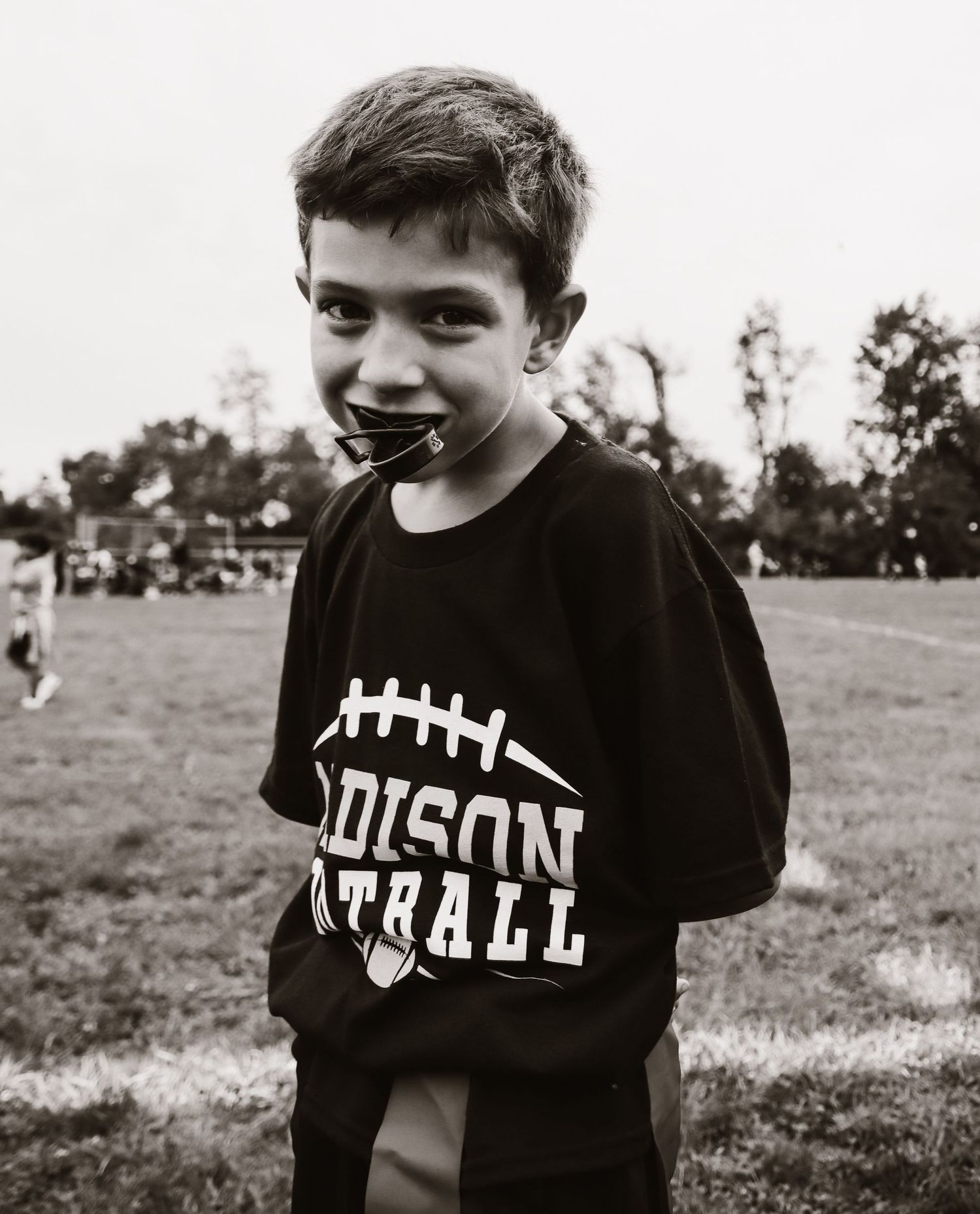 After game smile.