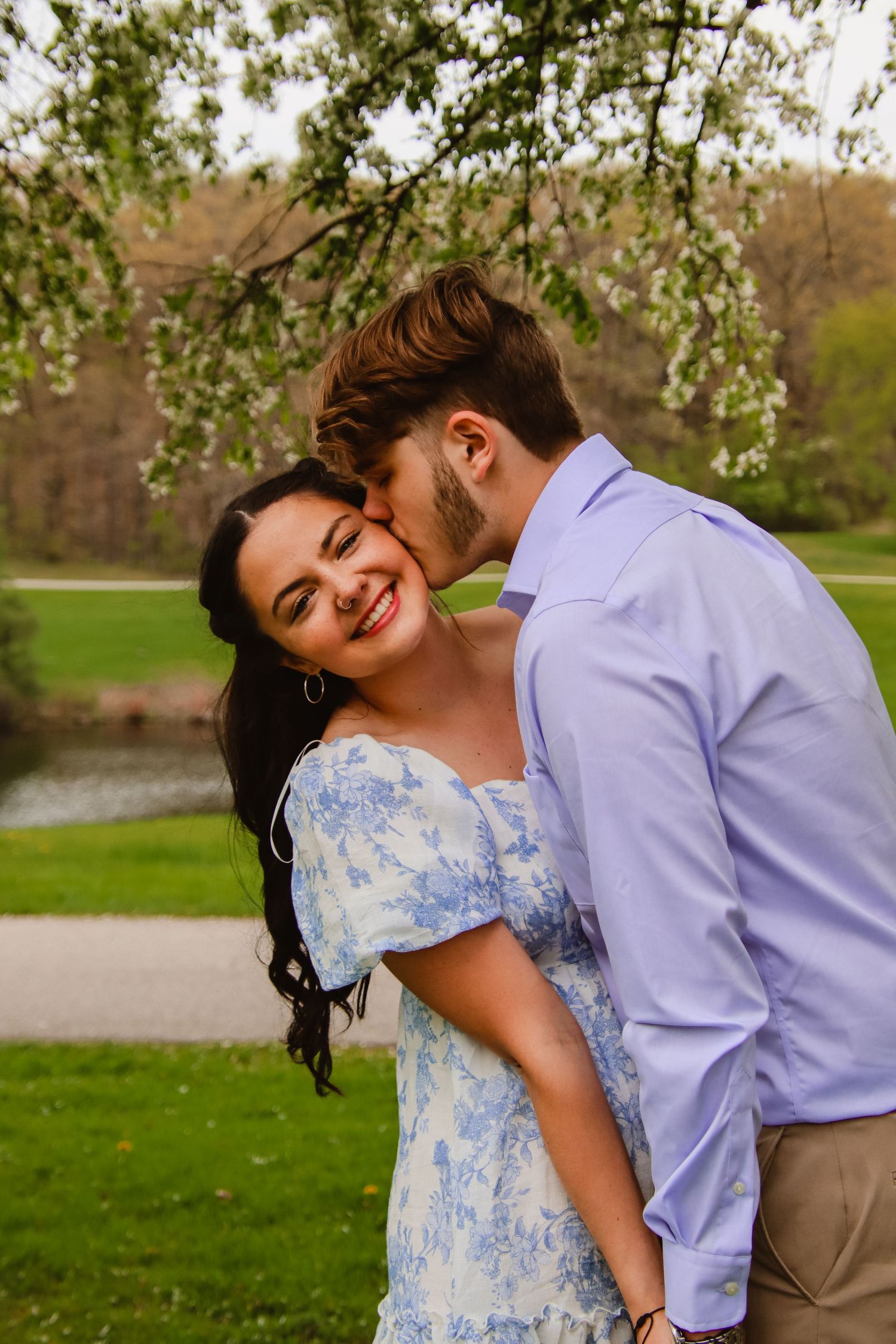 Another kiss on the cheek.