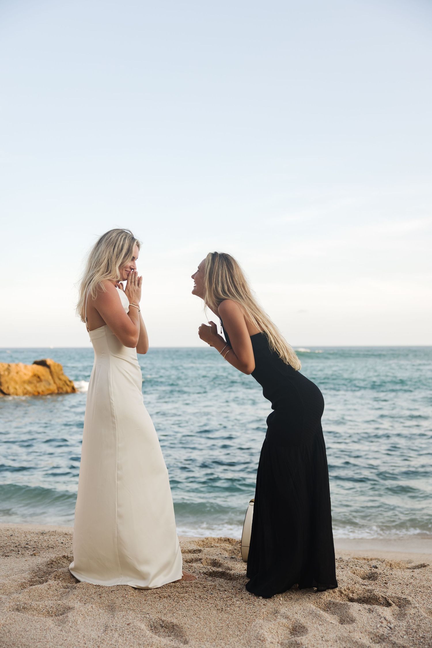 Engagement captured on the beach at Esperanza, Auberge Collection.