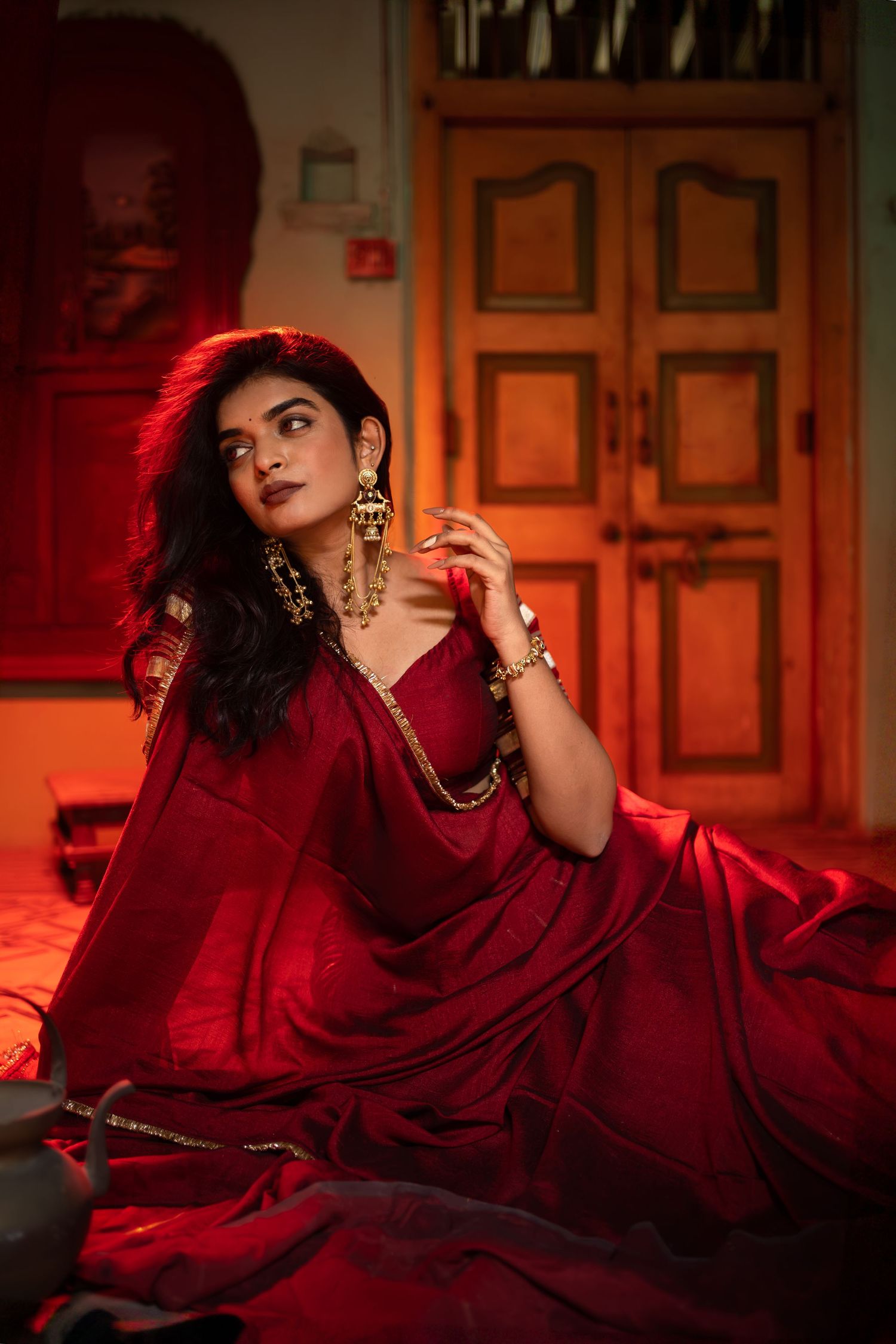 Luxury fashion photography by Frames by Darshil featuring a designer Chaniya Choli for brands and designers.