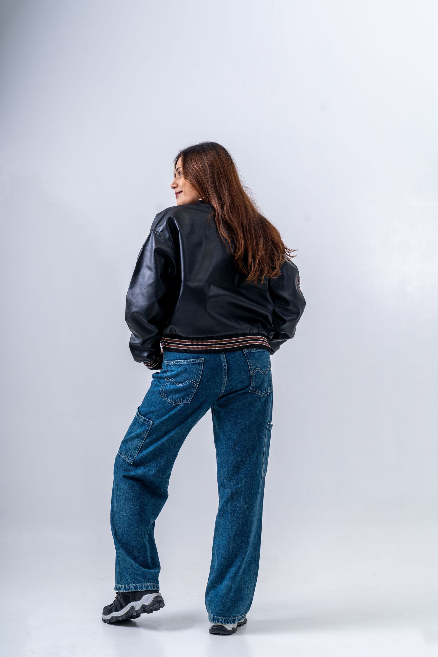 Modern streetwear fashion photography featuring Souled Store clothing, created by Darshil Patel in a minimal studio.