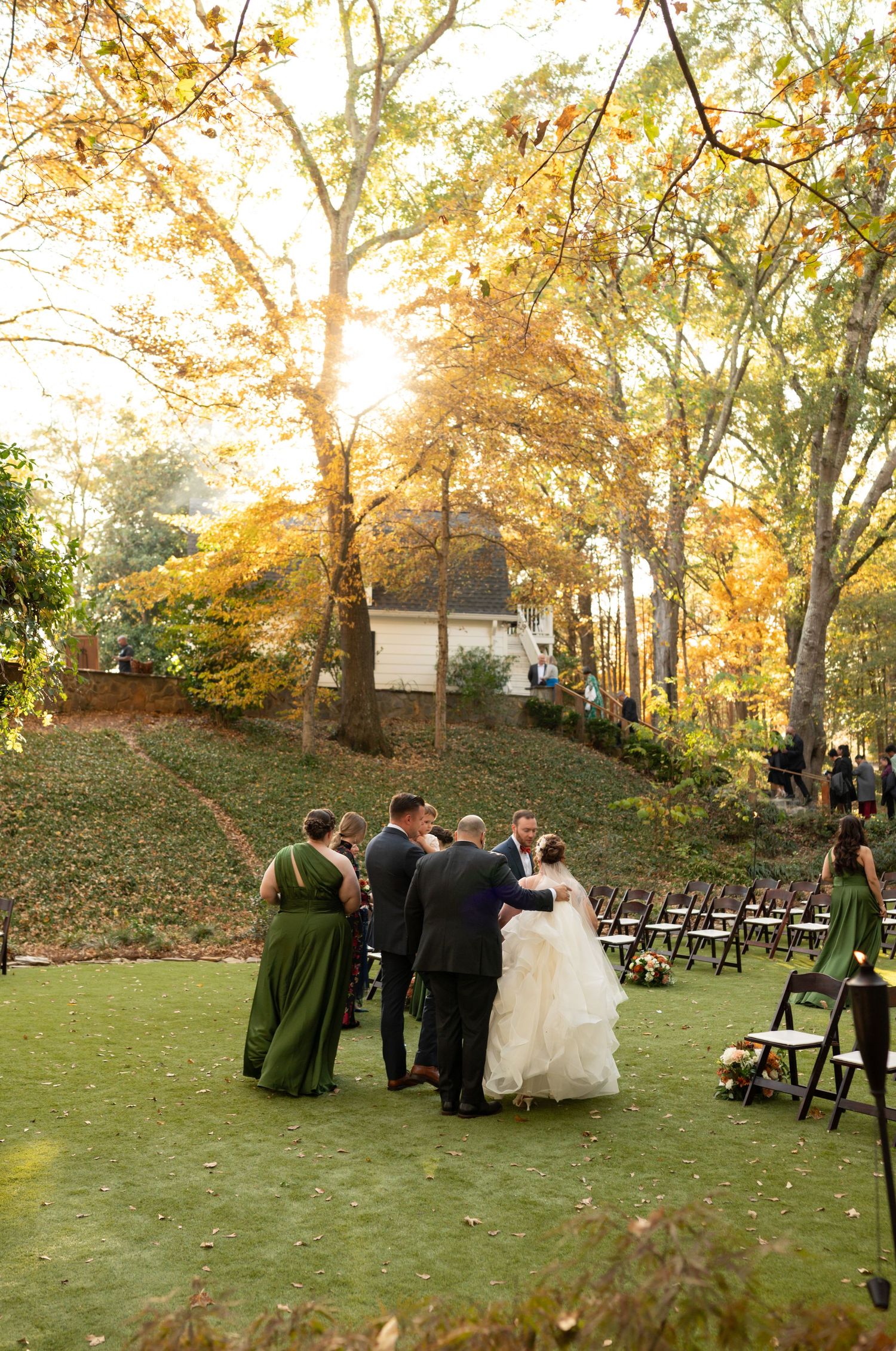 Bride and groom at The Historic Robertson Homestead taken by Rock Hill Wedding Photographer
