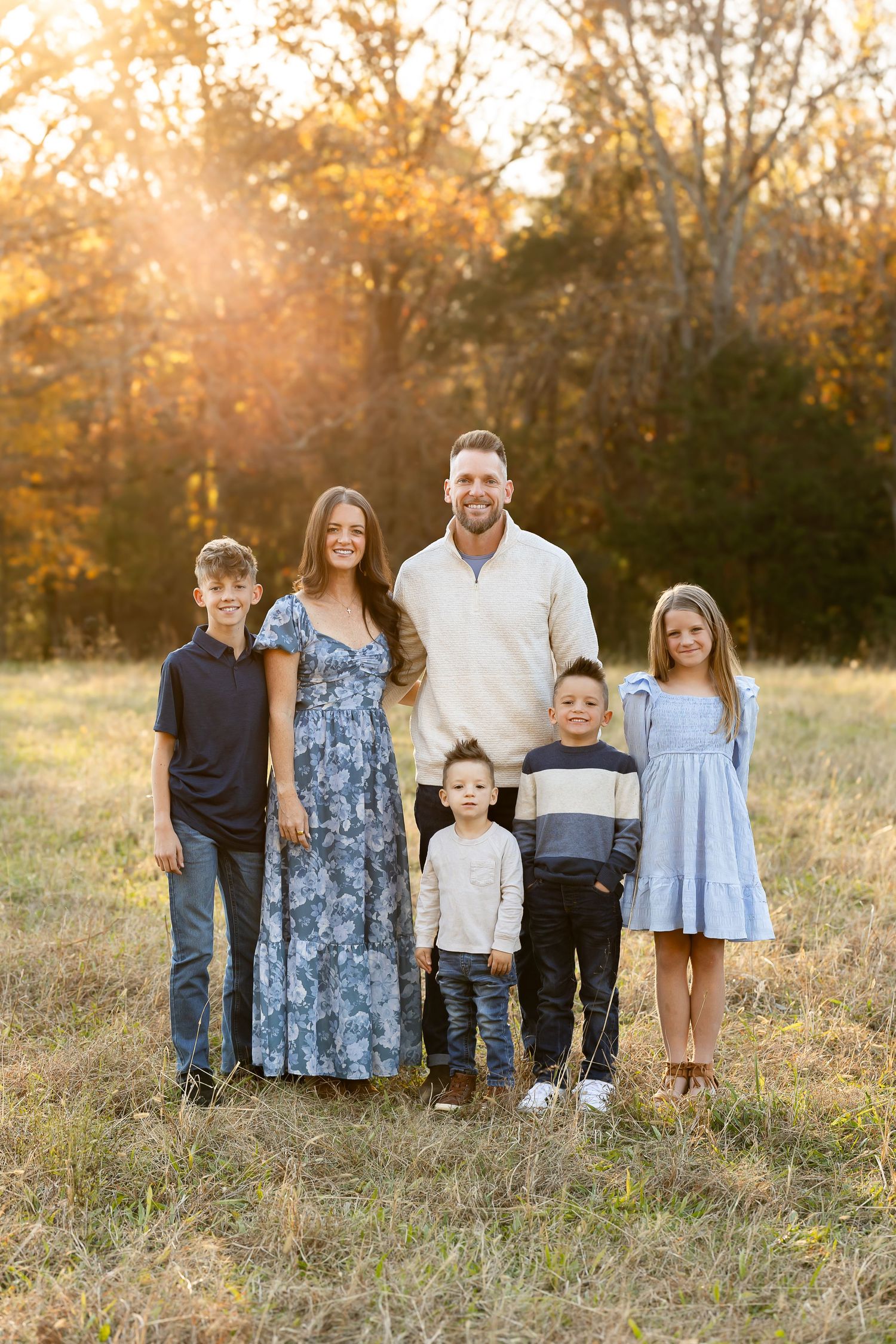 Family portrait taken in Fort Mill by Rock Hill Family Photographer, Natalie Wilson Photo