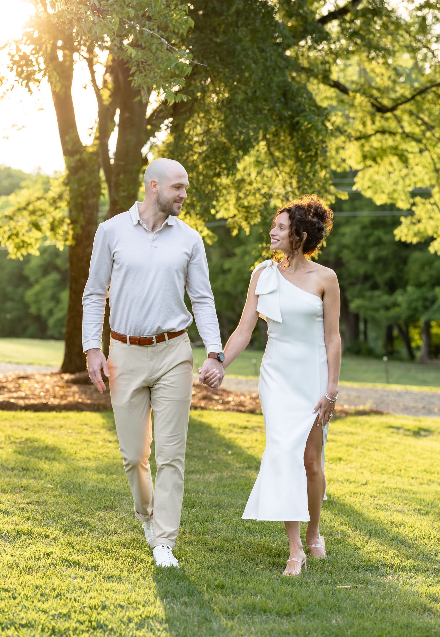 Engagement photo at Anne Springs Greenway Dairy Barn, taken by Rock Hill Photographer, Natalie Wilson Photo