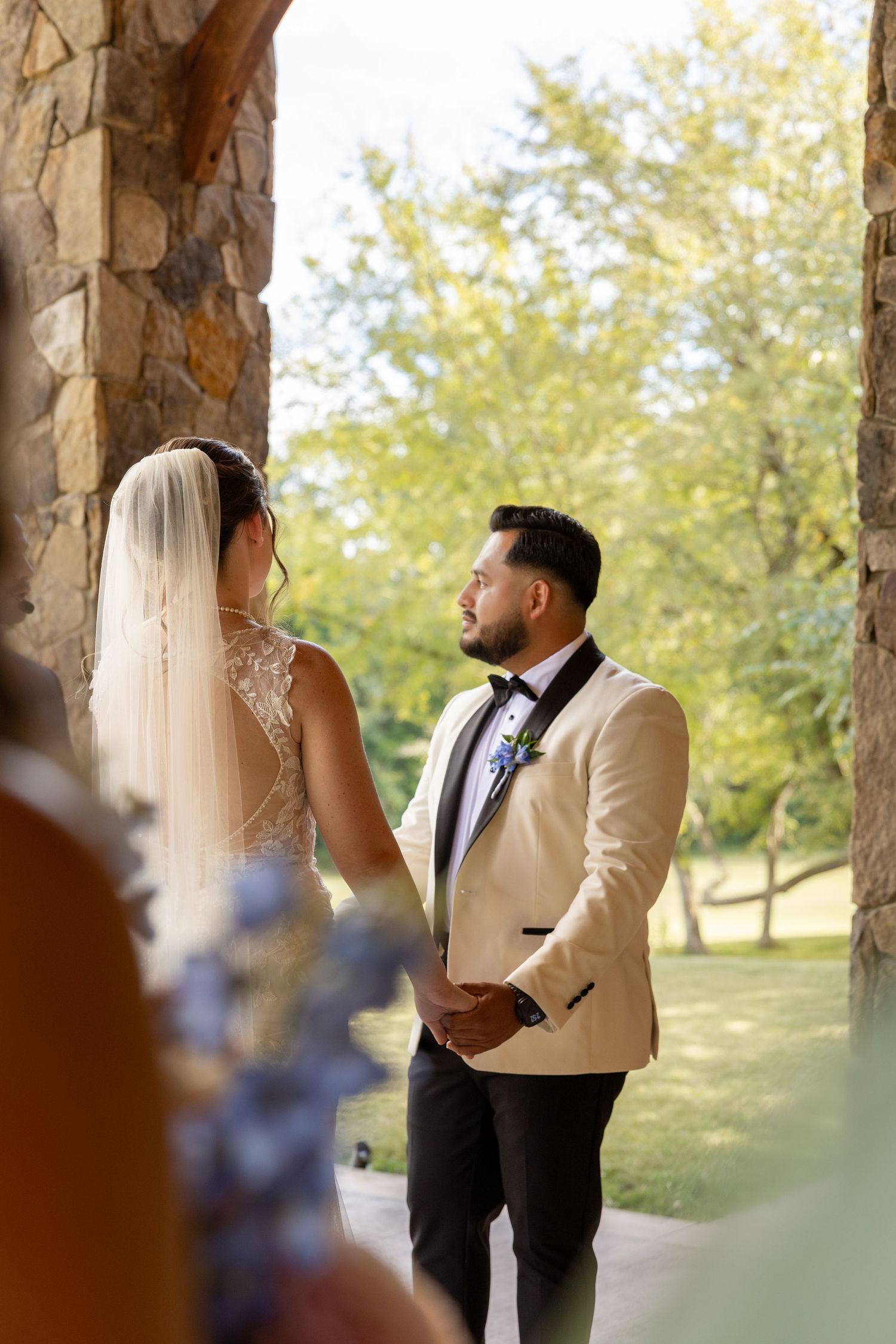 Beautiful wedding ceremony photo at the Living Water Chapel taken by Rock Hill Wedding Photographer, Natalie Wilson Photo