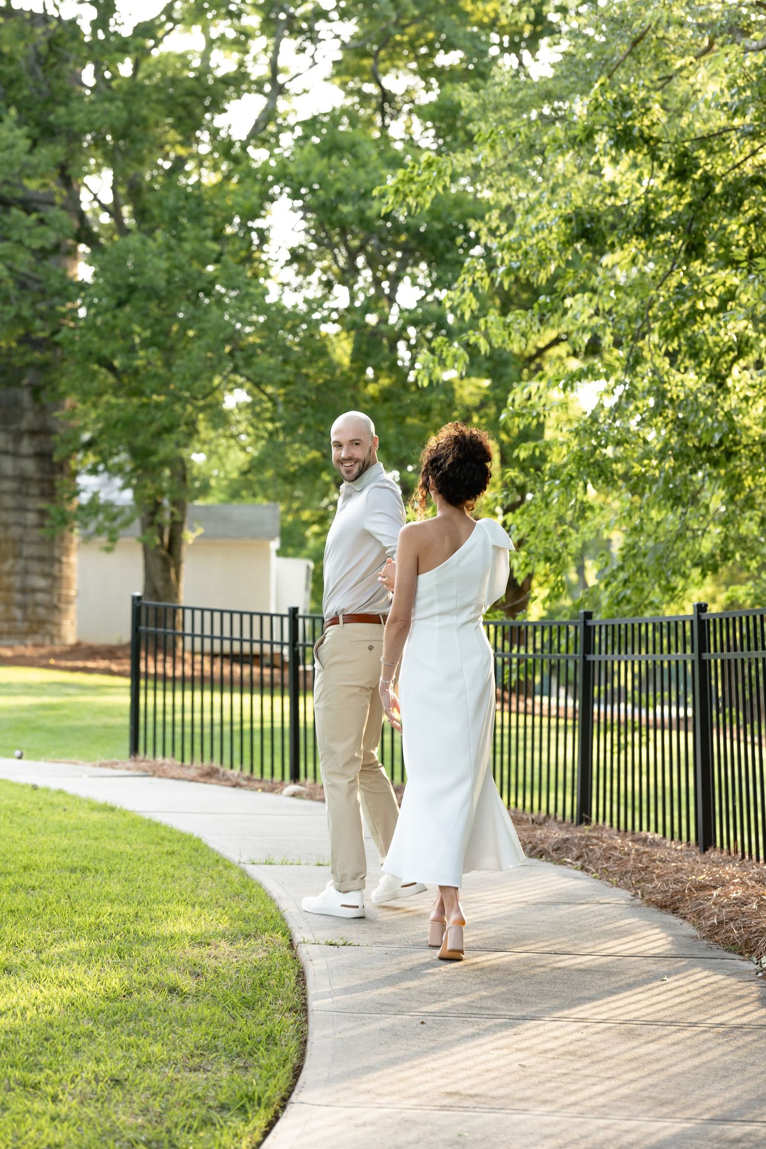 Engagement photography session at The Dairy Barn at Anne Springs Greenway by Fort Mill Photographer, Natalie Wilson Photo