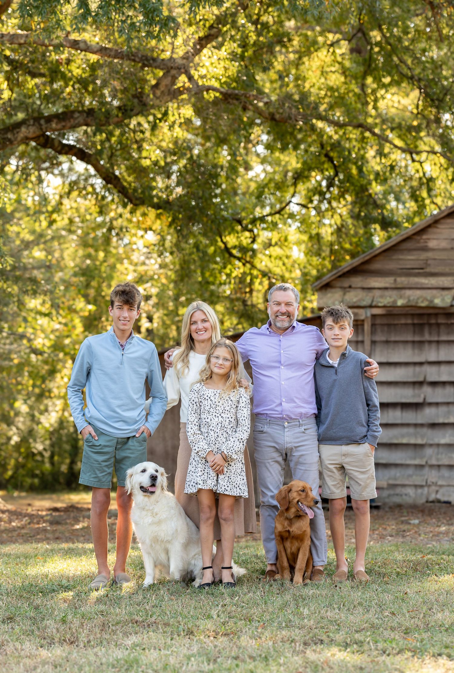 Family portrait taken by Rock Hill Family Photographer