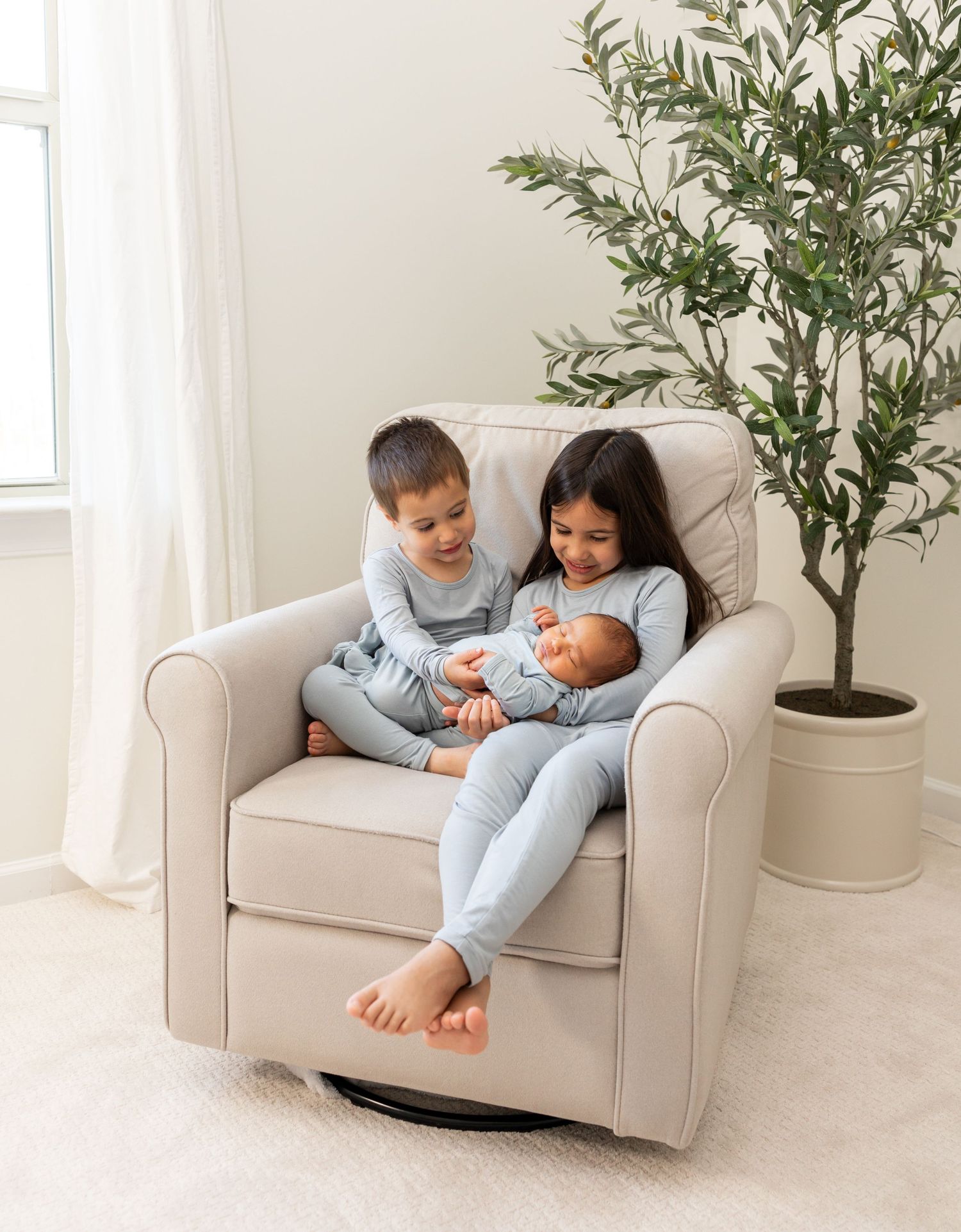 In home newborn portrait taken by Rock Hill Photographer Natalie Wilson