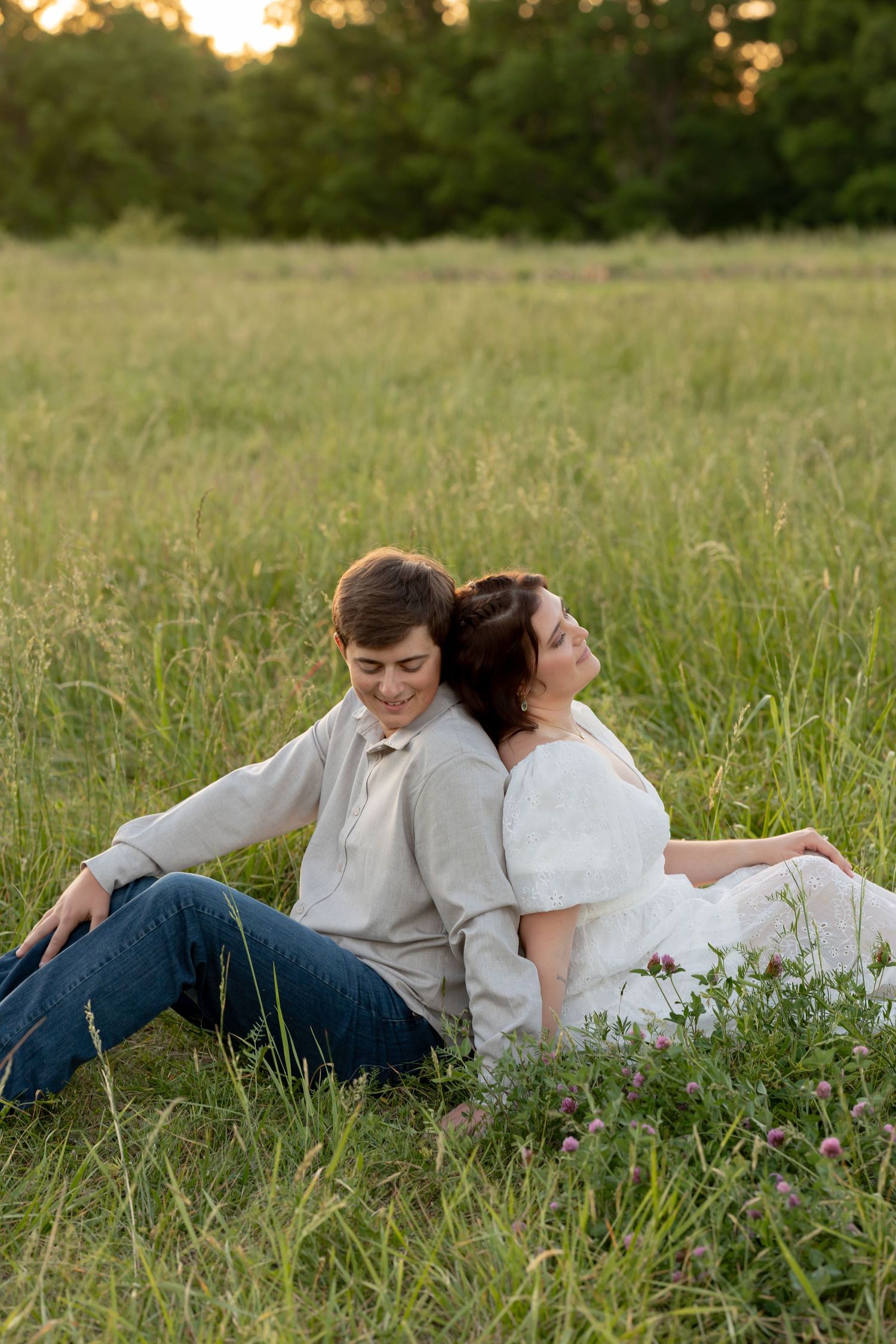 Engagement photo at Five Blossoms Farm, taken by Rock Hill Photographer, Natalie Wilson Photo