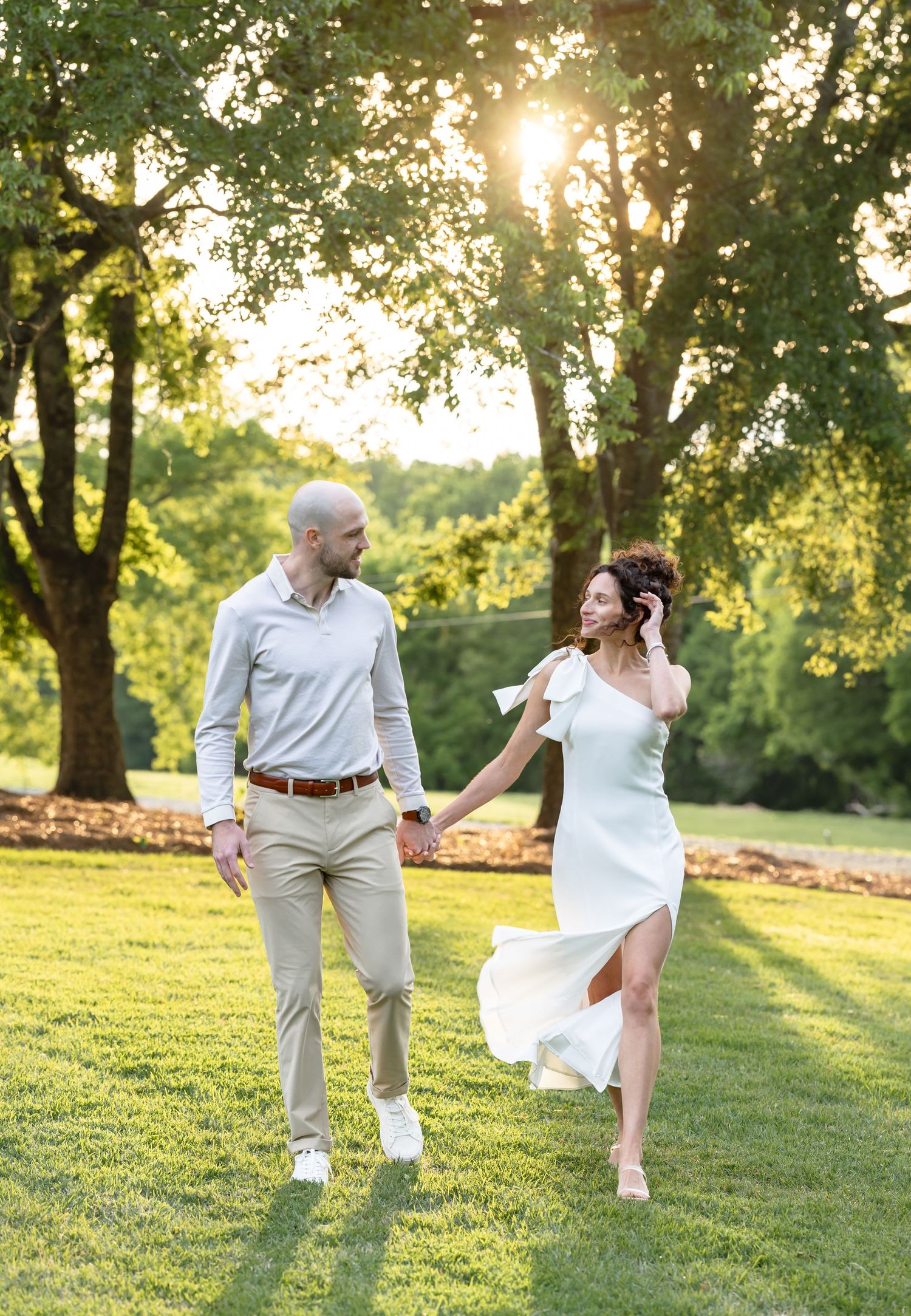 Engagement photography session at The Dairy Barn at Anne Springs Greenway by Fort Mill Photographer, Natalie Wilson Photo