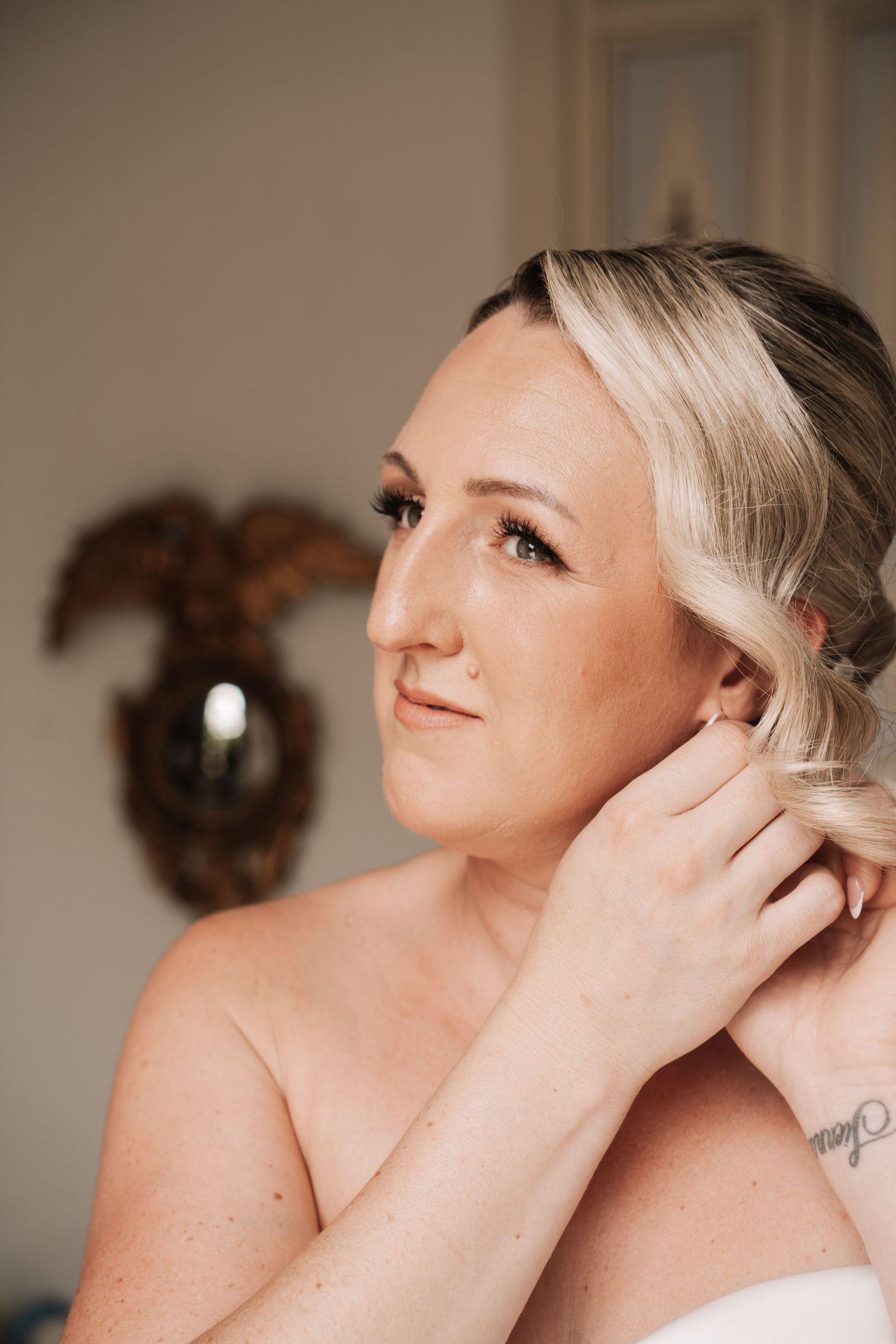 Bride getting ready for her destination wedding in Altea, Alicante, Costa Blanca, Spain