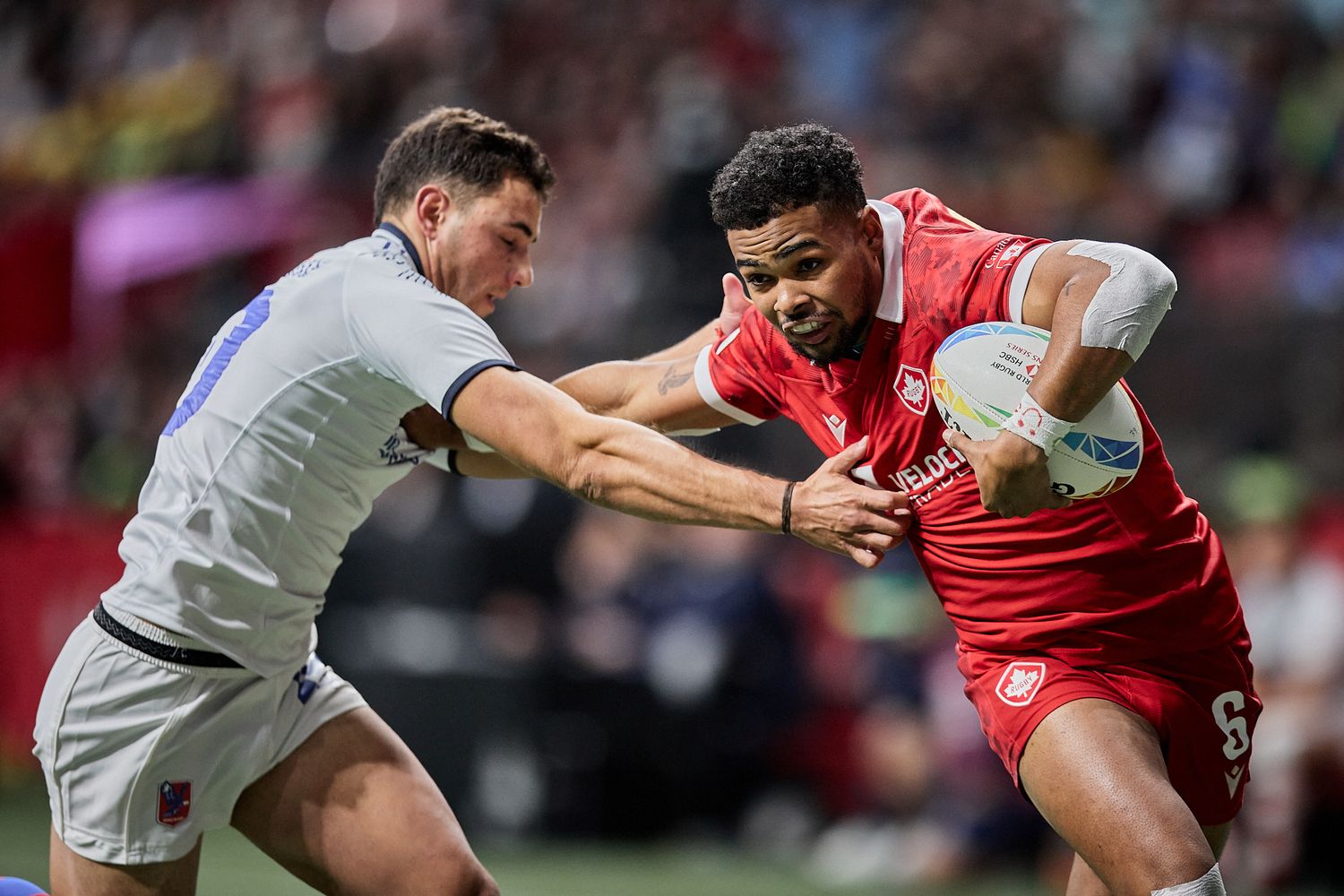 Rugby 7s match action photography | Team canada