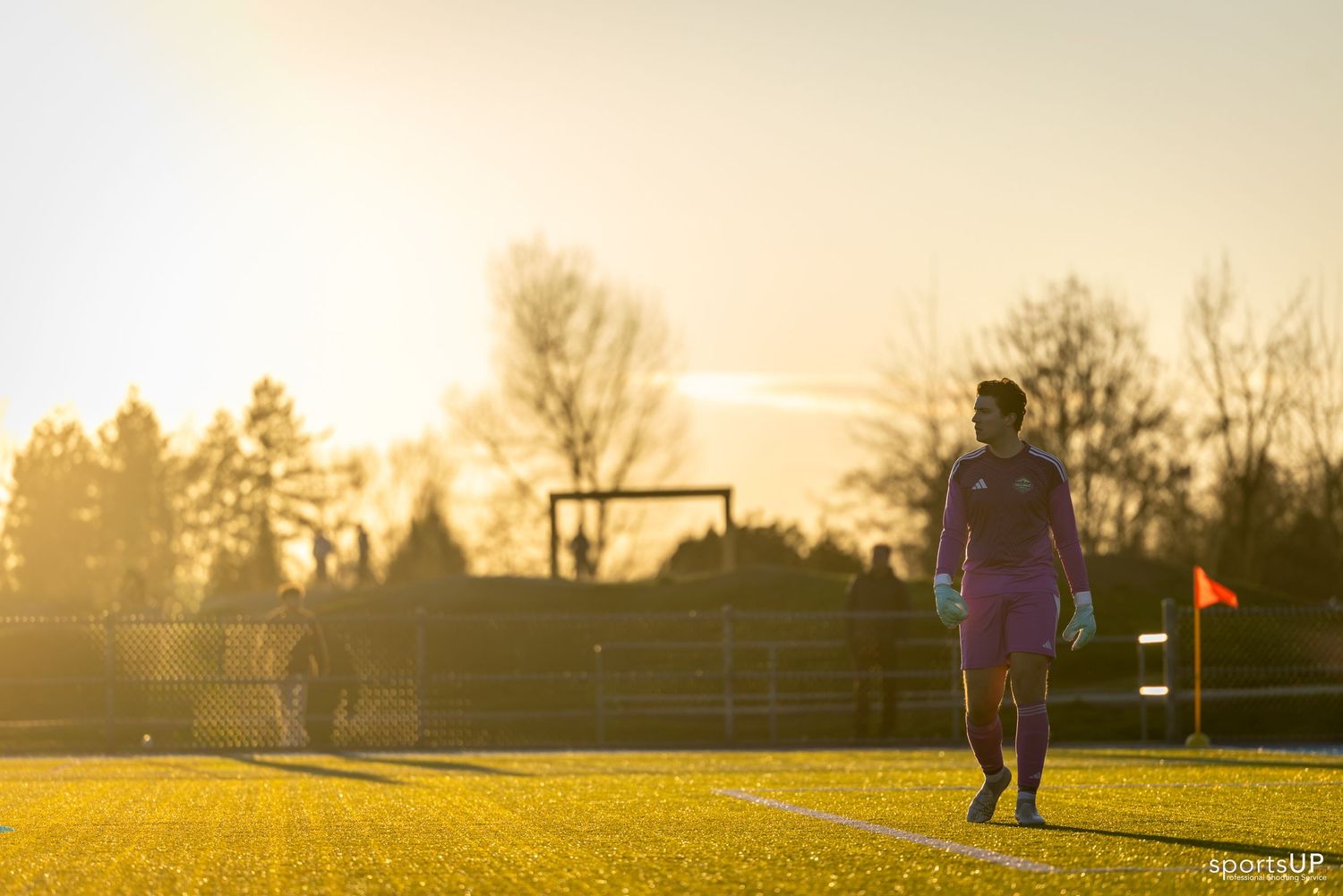 Football match action photography