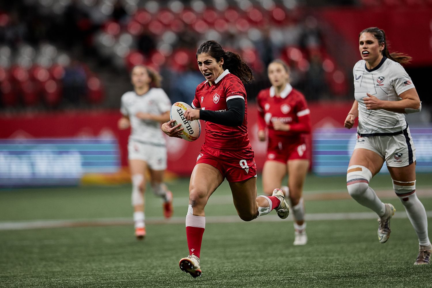 Rugby 7s match action photography | Team canada