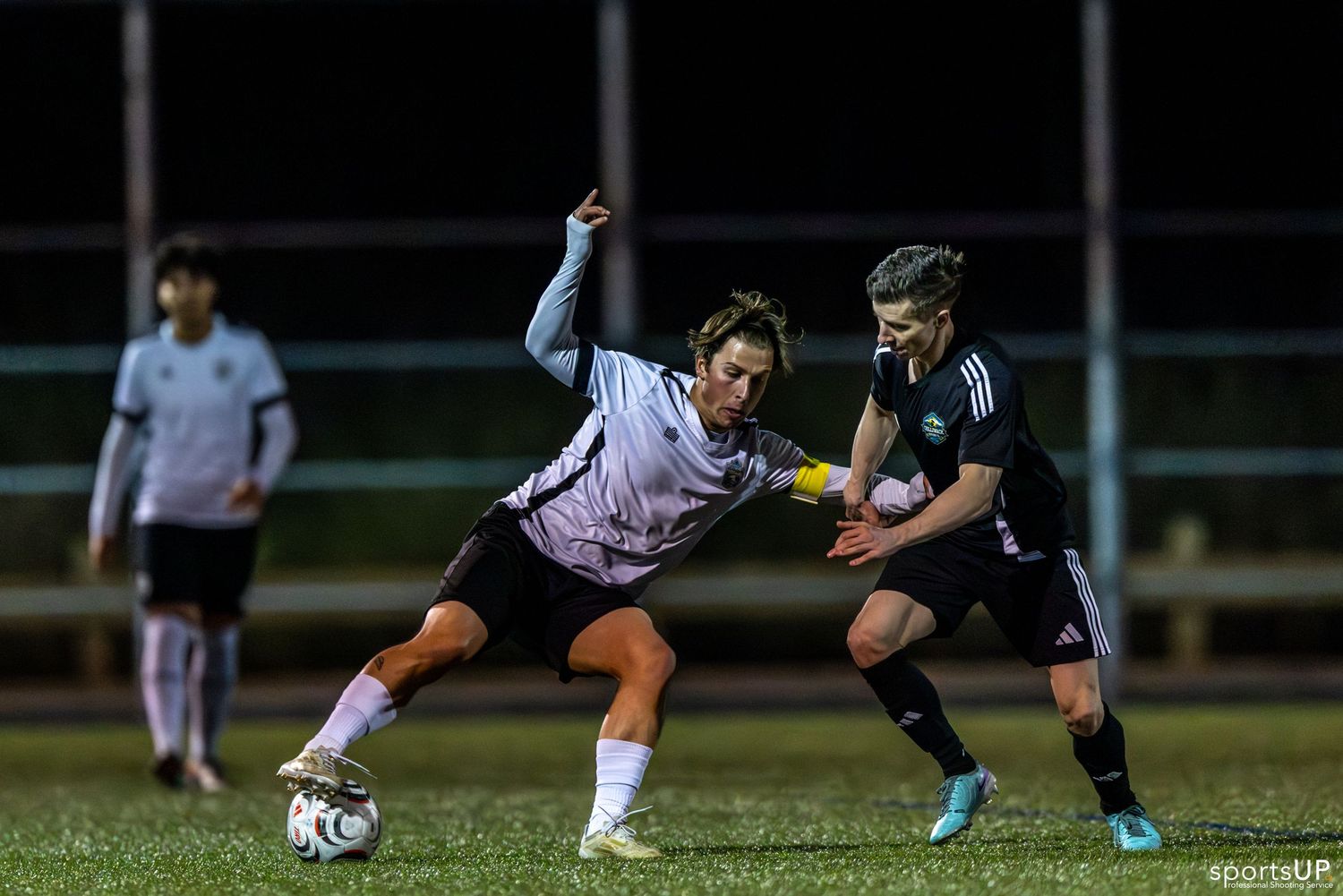 Football match action photography