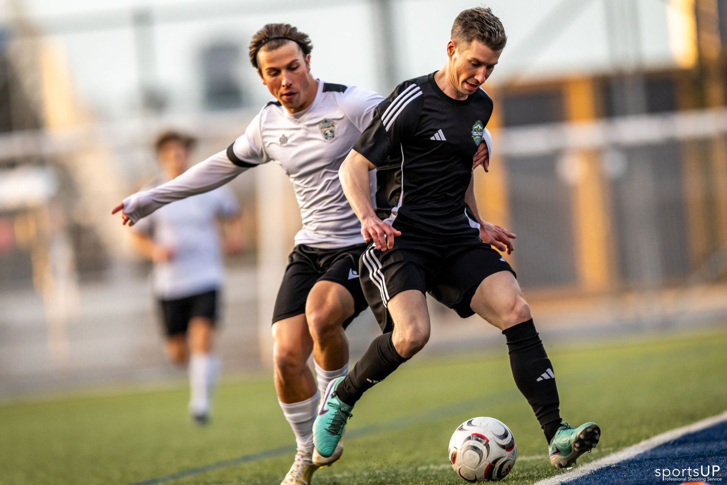 Football match action photography