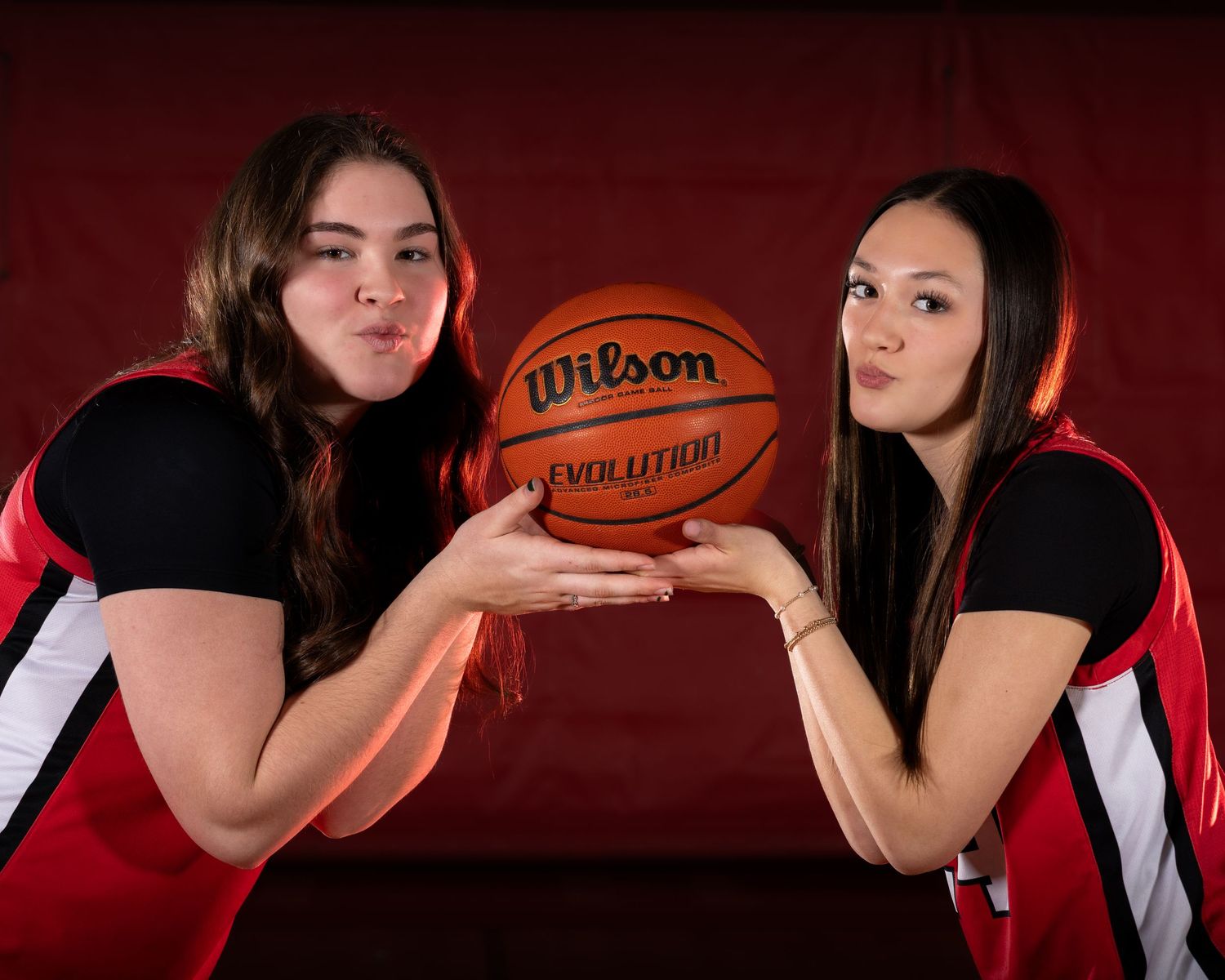 Pinkerton Academy Astros girls Basketball Fv3 Media sports photography Media Day photoshoot and creative portrait session in New Hampshire