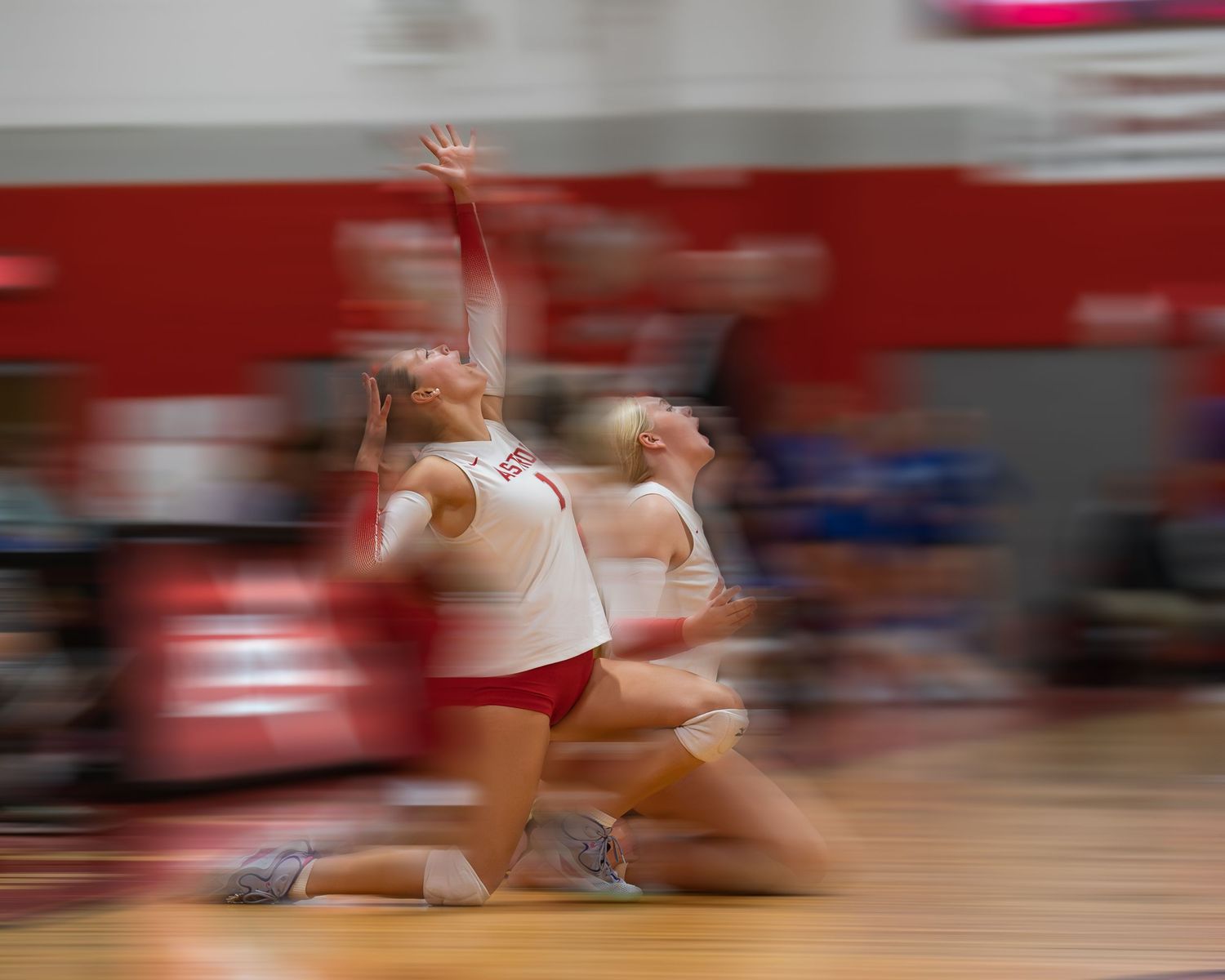 Fv3 Media Sports photography Pinkerton Astros girls volleyball captain Lucy Denu hype during their New Hampshire NHSSC championship season
