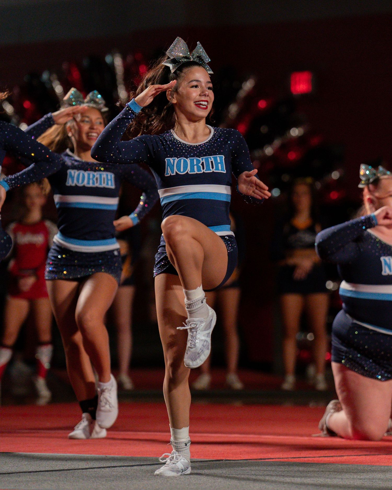 Fv3 Media LLC Athlete Ambassador Suejailey - New England cheerleader and Nashua North high school student cheering at Pinkerton Astro Blast