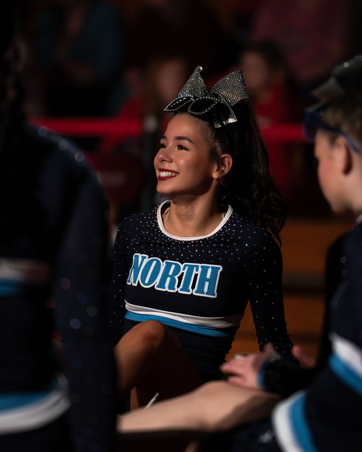 Fv3 Media LLC Athlete Ambassador Suejailey - New England cheerleader and Nashua North high school student cheering at Pinkerton Astro Blast