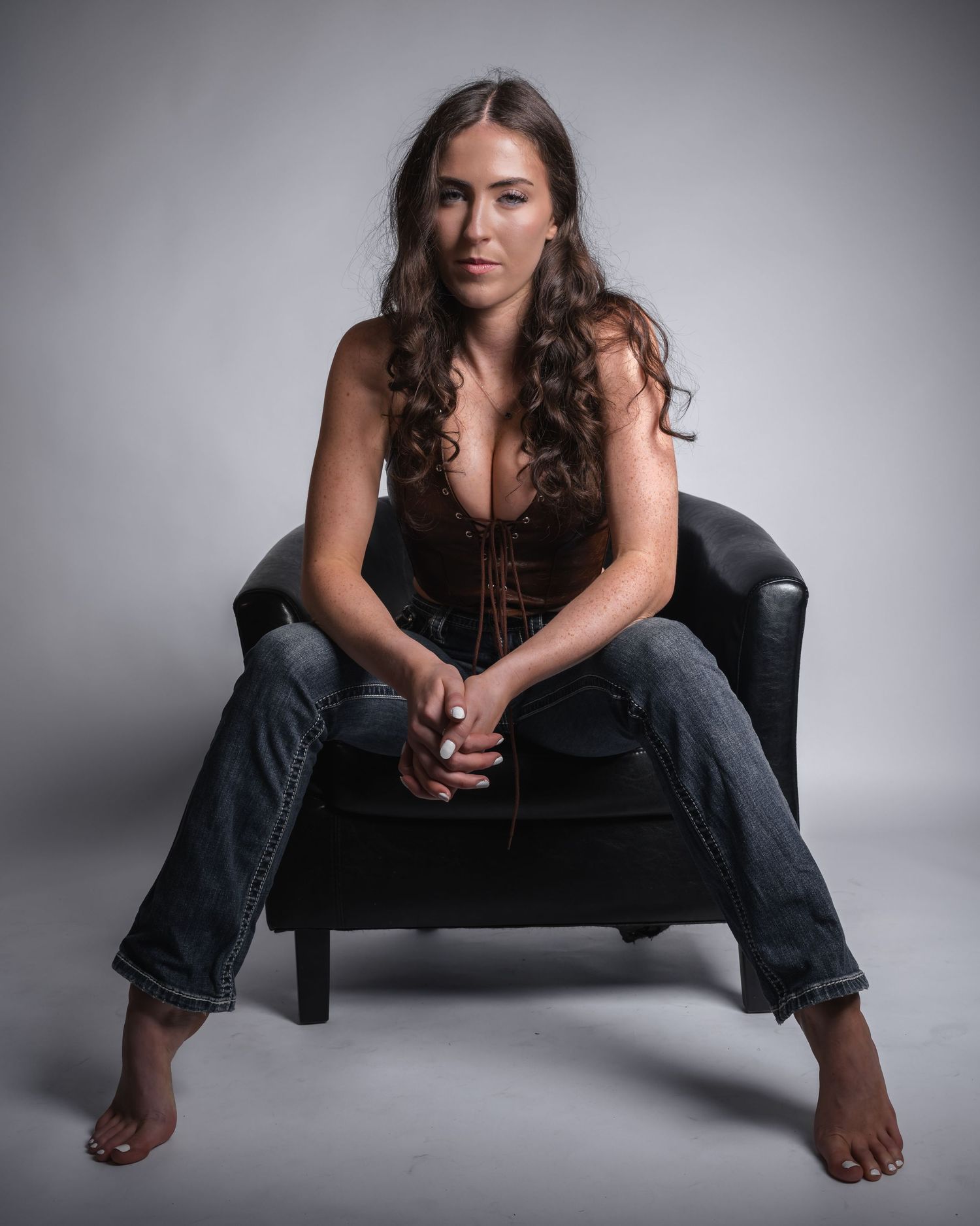 Fv3 Media New Hampshire wedding Photography Videography Women's empowerment boudoir photoshoot photo studio chair pose model modeling light