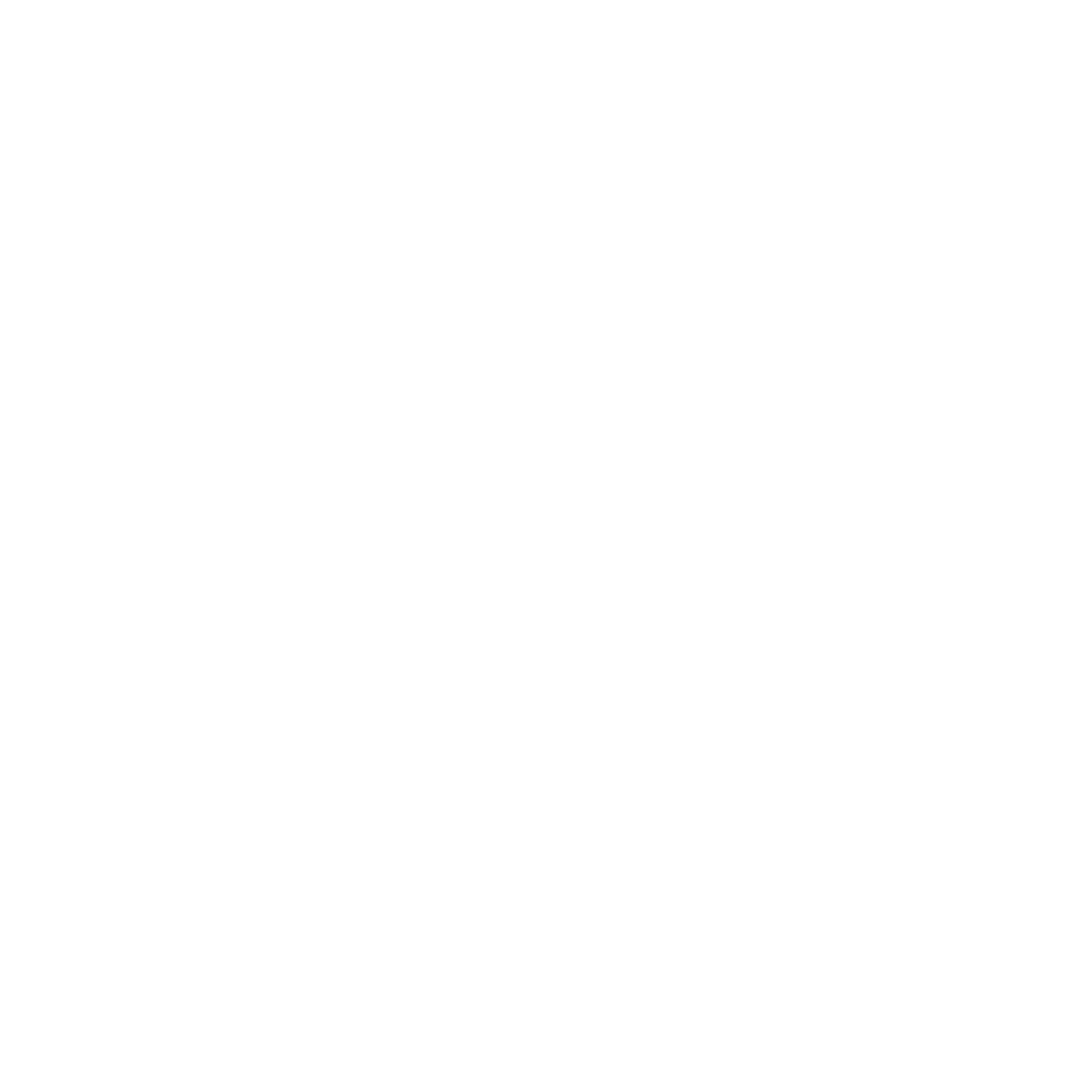 White palm tree logo design for Malia Photography on black background.