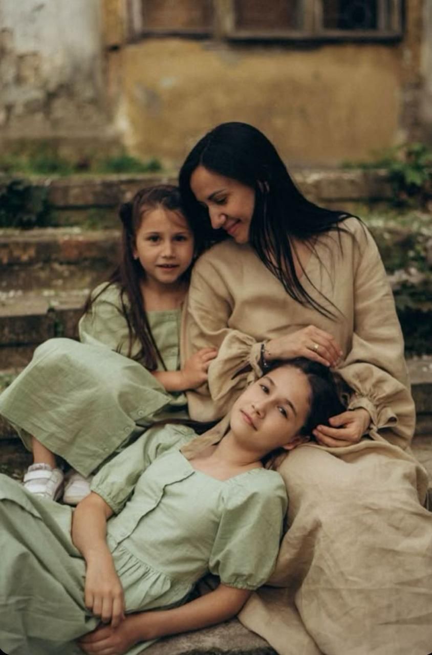 A series of tender moments captured in vintage-toned photographs showing affectionate interaction in muted earth tones.