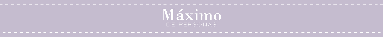 Máximo brand banner with elegant lavender background and stylish serif typography displaying the store name.