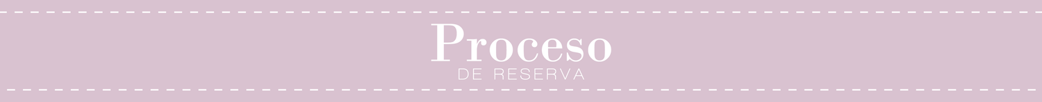 Decorative banner with the word Proceso in elegant typography on a soft pink patterned background.