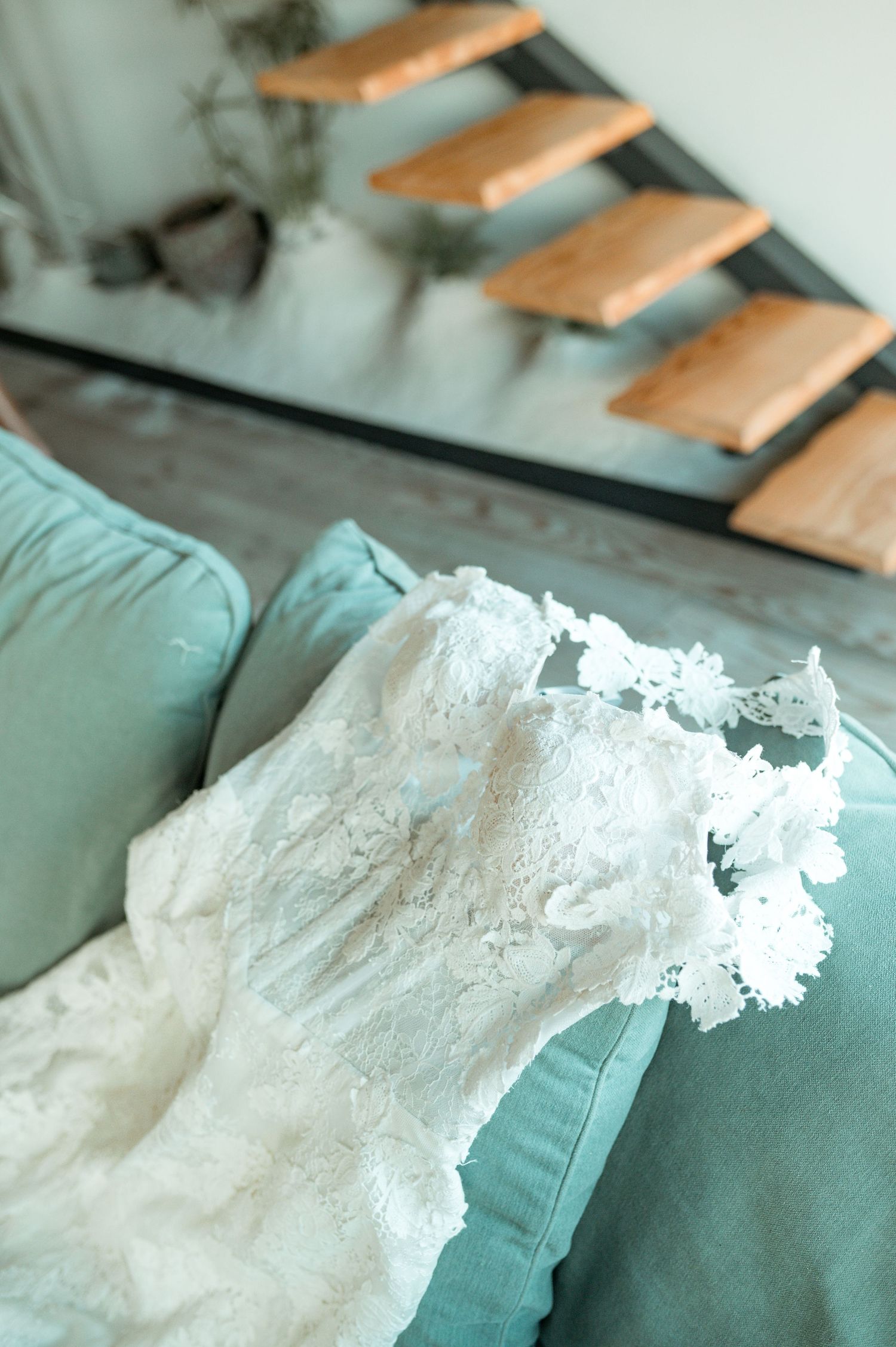 Elegant bride during destination wedding preparations in Cascais, Portugal.