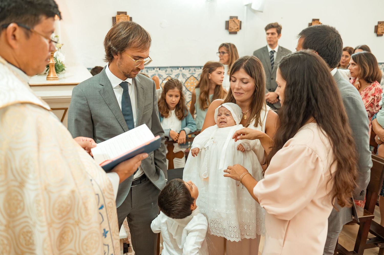 Lifestyle baptism photography capturing genuine connections and quiet moments.
