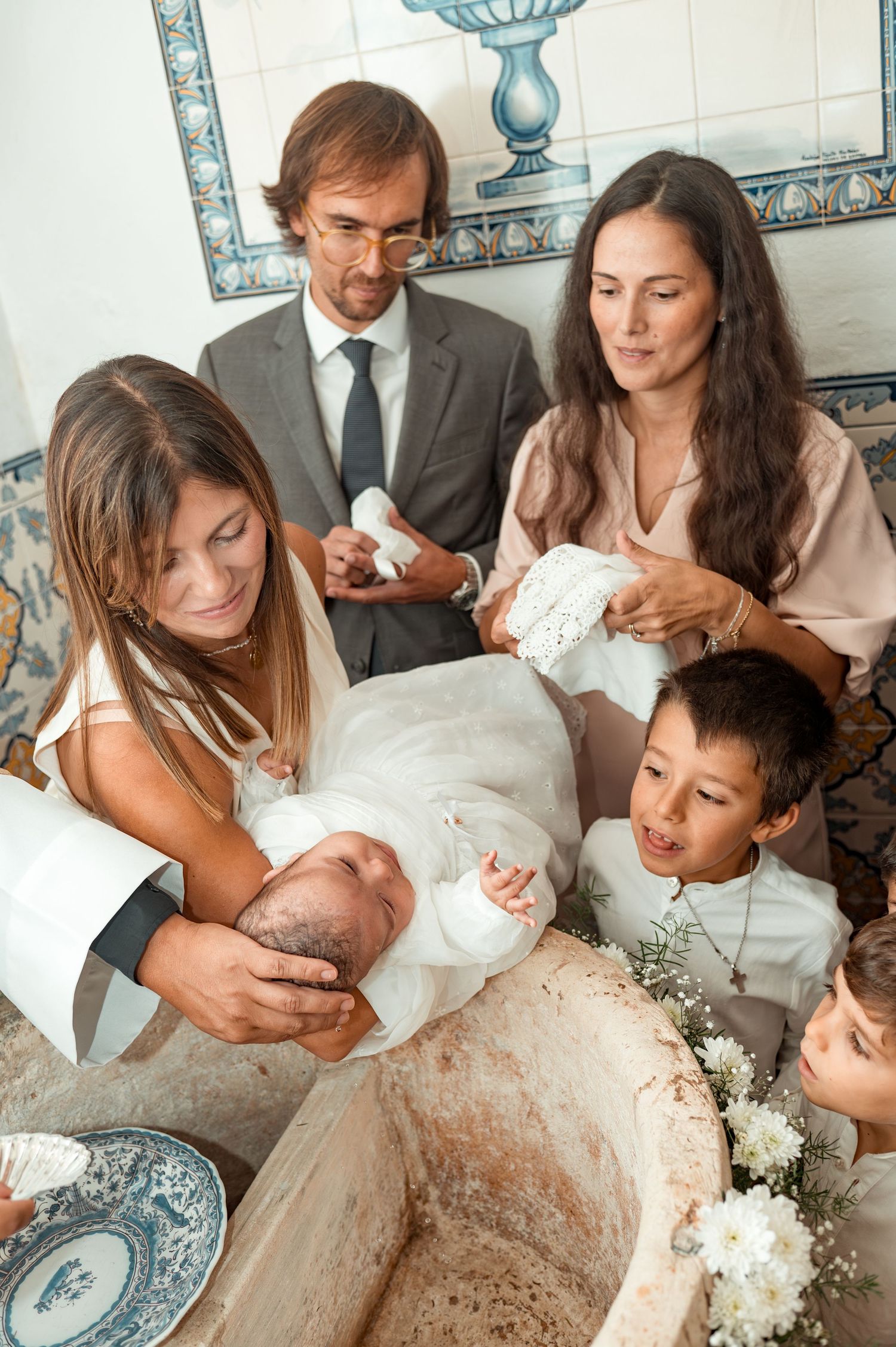 Lifestyle baptism photography capturing genuine connections and quiet moments.